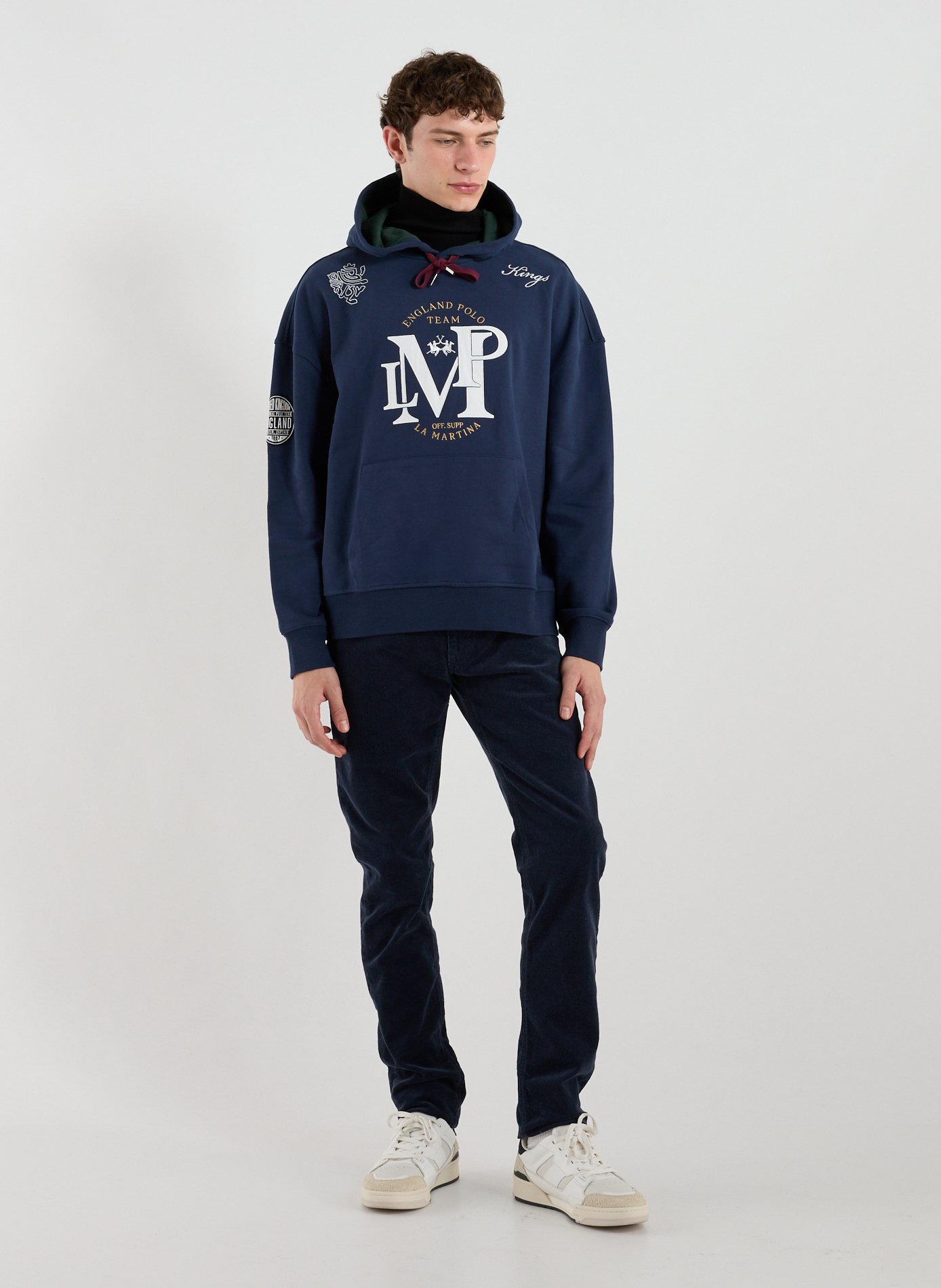 Sweat à capuche en coton LA MARTINA Bleu