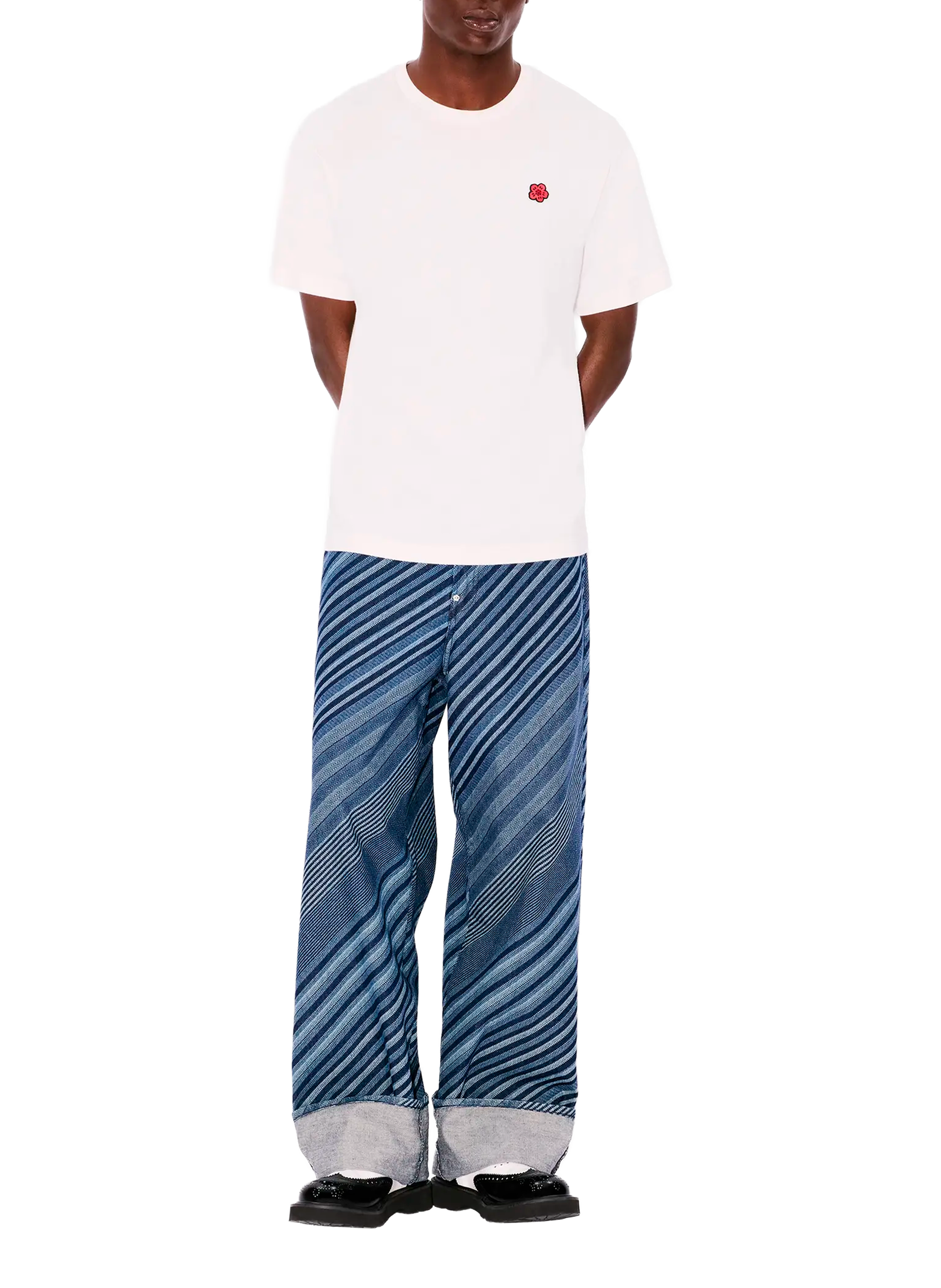 Wide Striped Jeans KENZO Blue