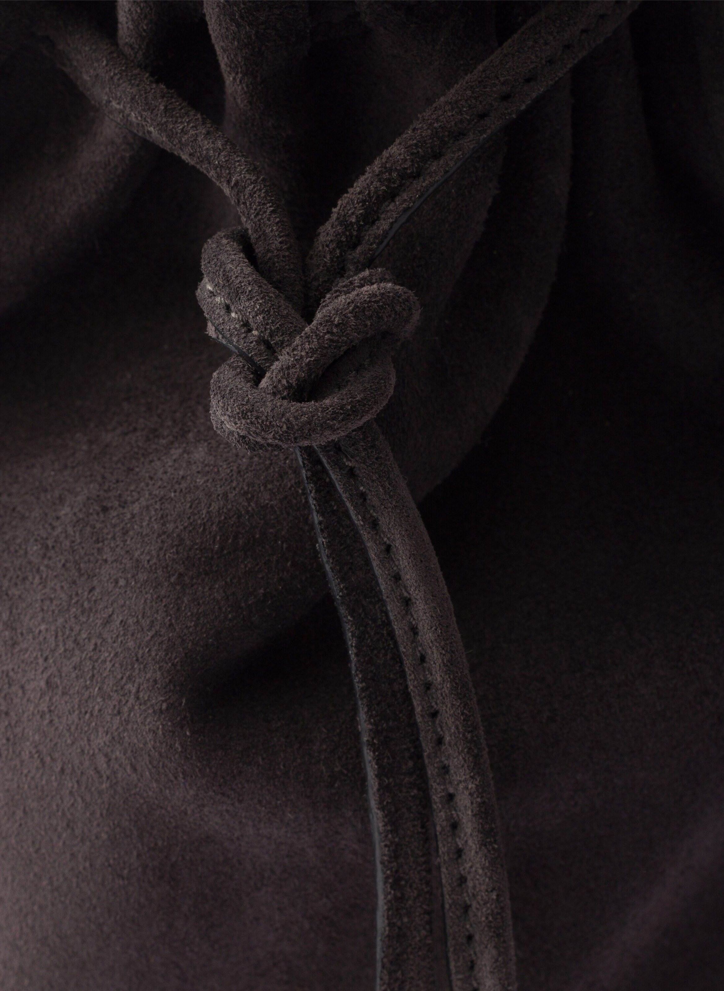 Grand sac à main prada bonnie en veau velours PRADA Gris