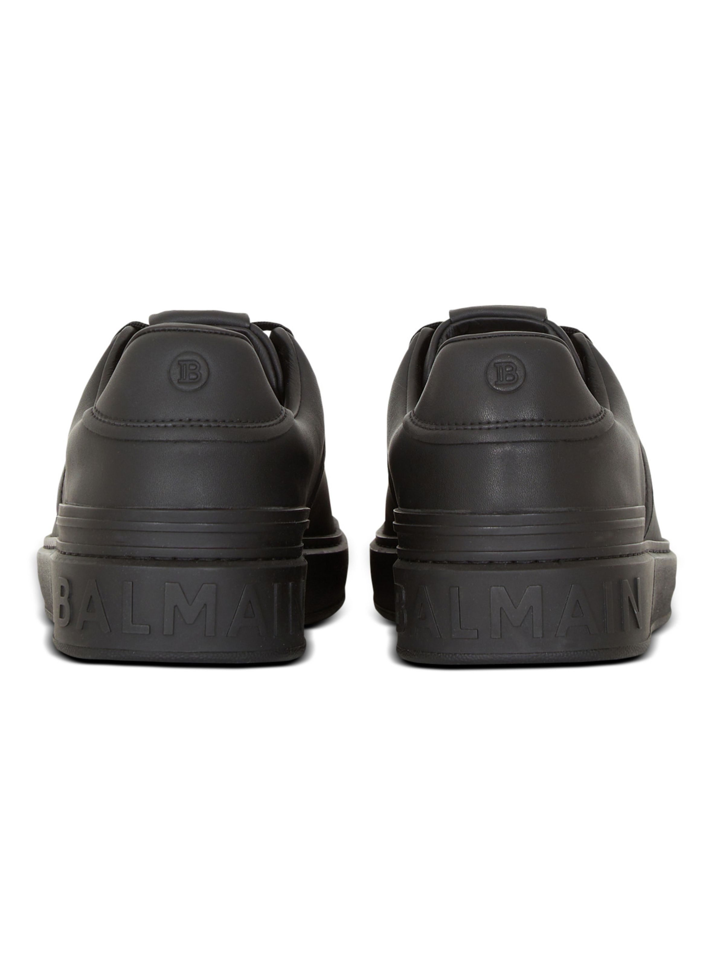 Baskets b-court en cuir de veau BALMAIN Noir