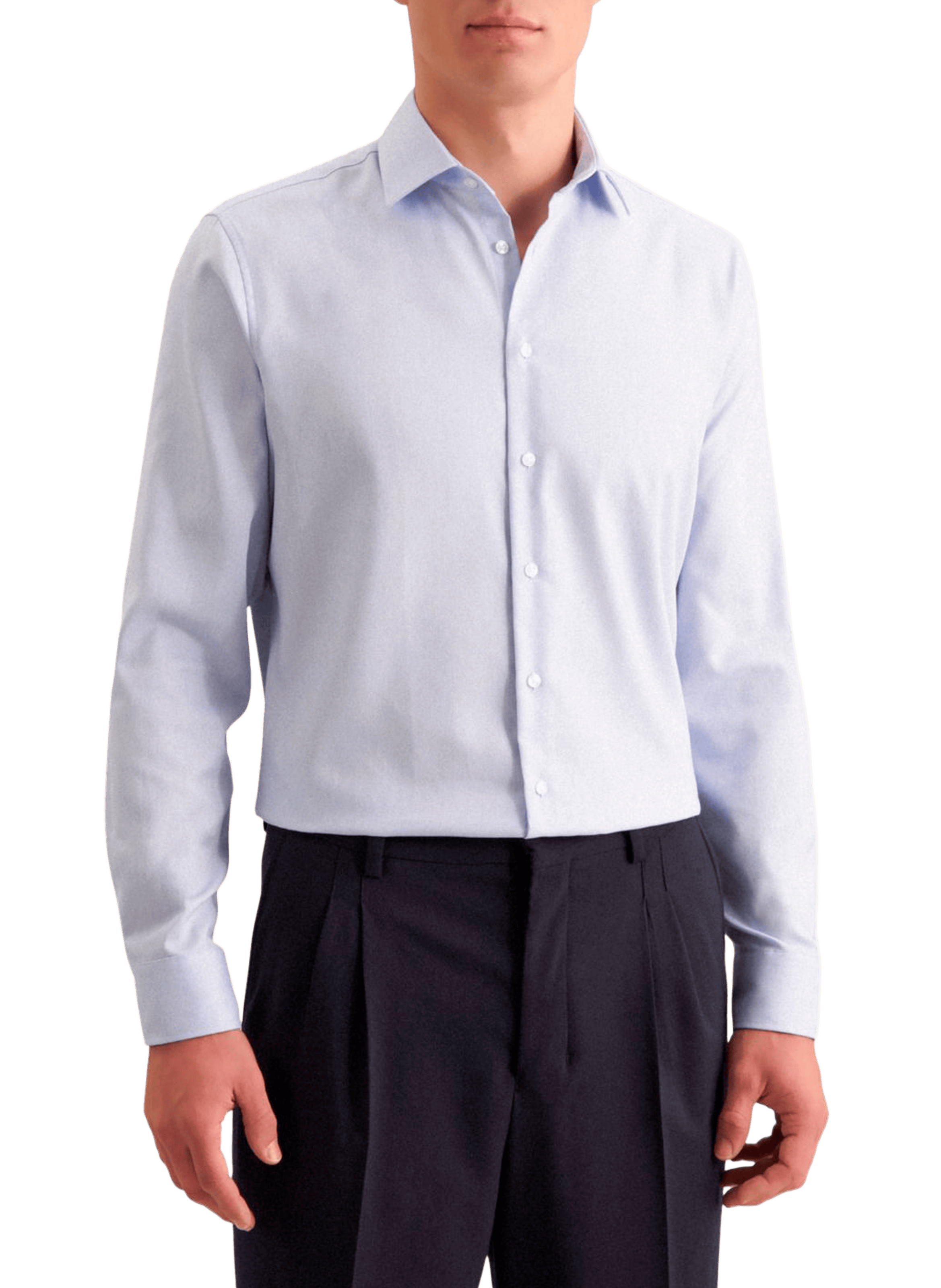 SEIDENSTICKER Kent-collar shirt Blue