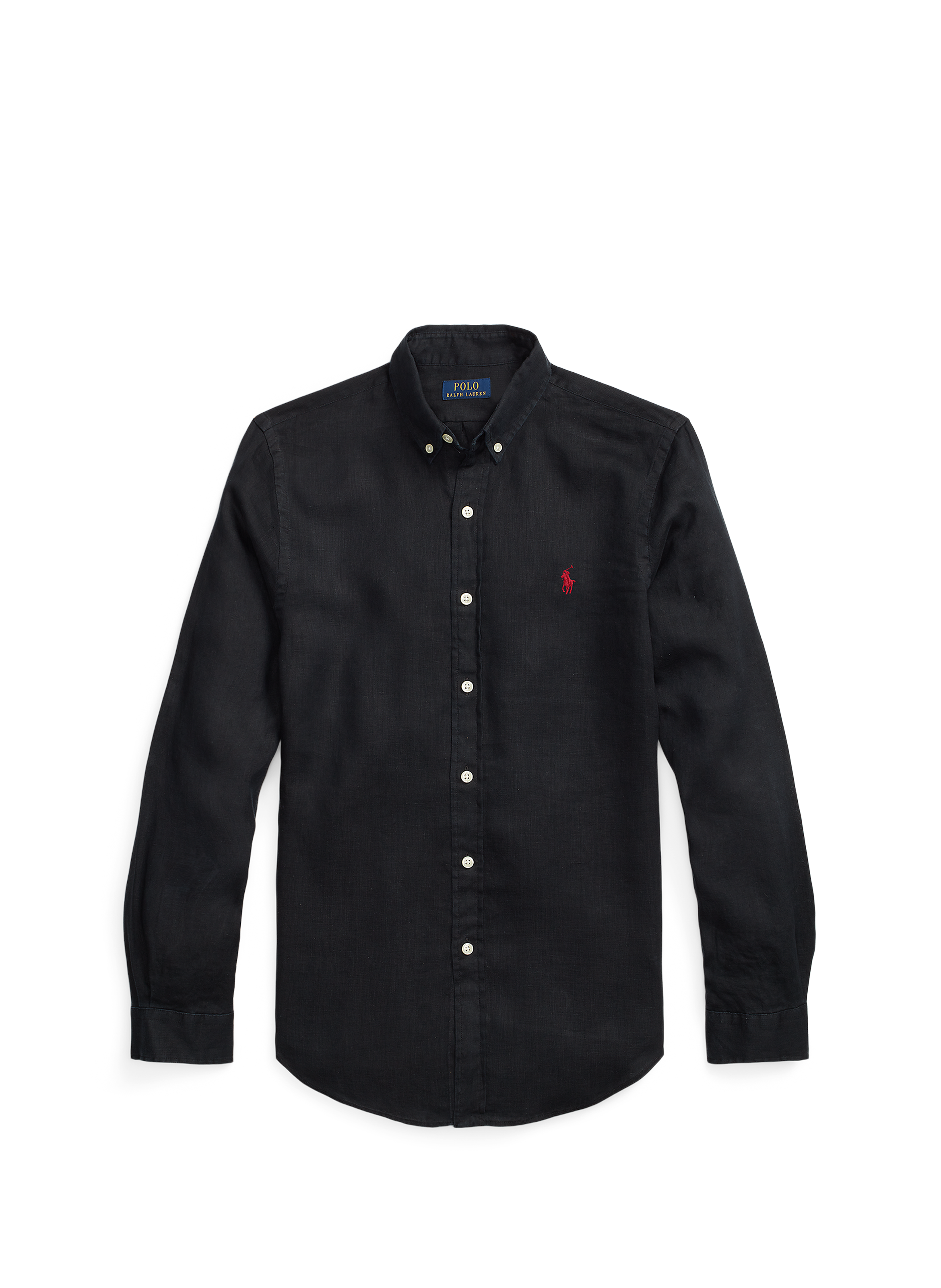 Linen shirt  Polo black