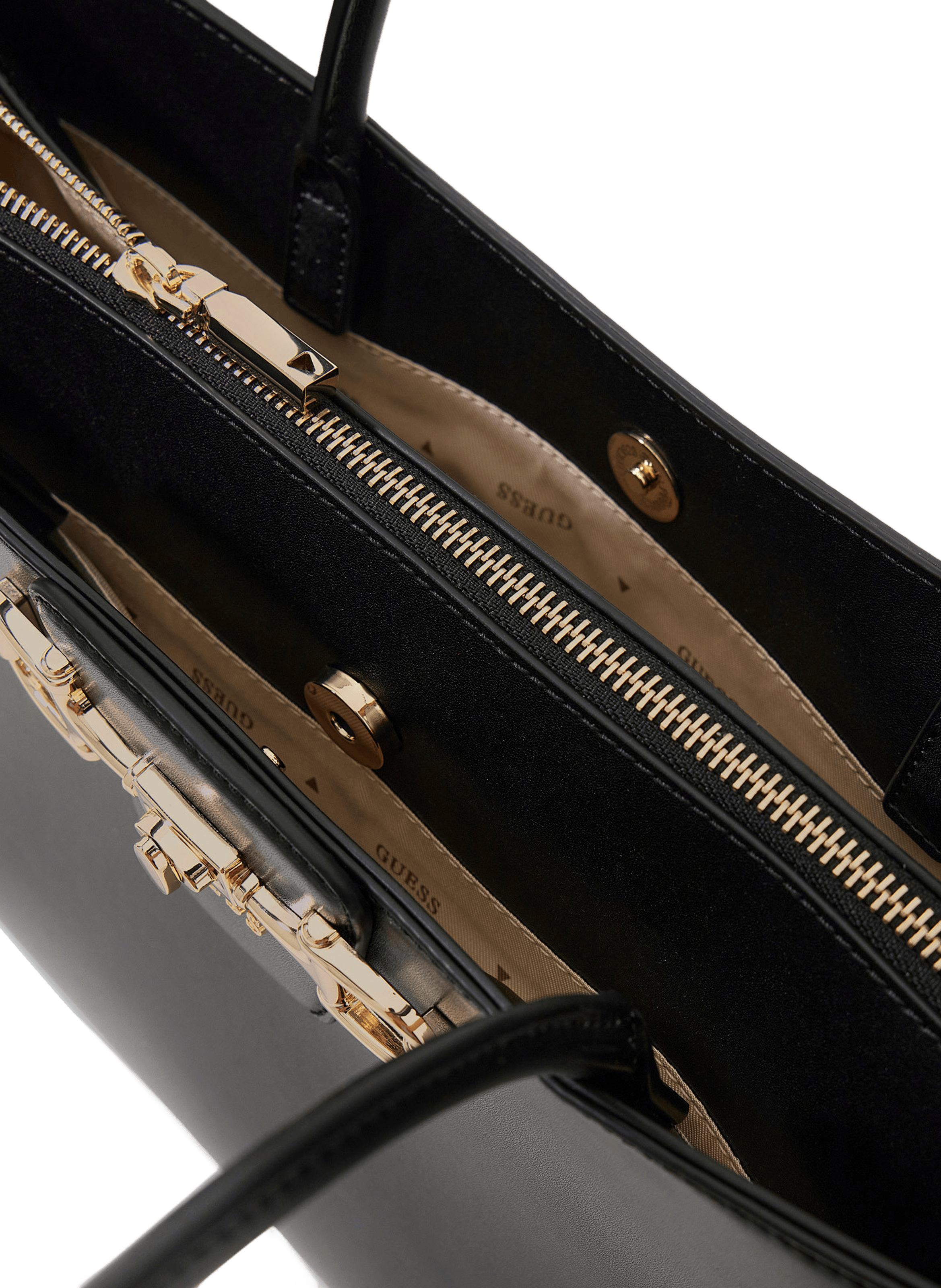 Effen schoudertas GUESS Zwart