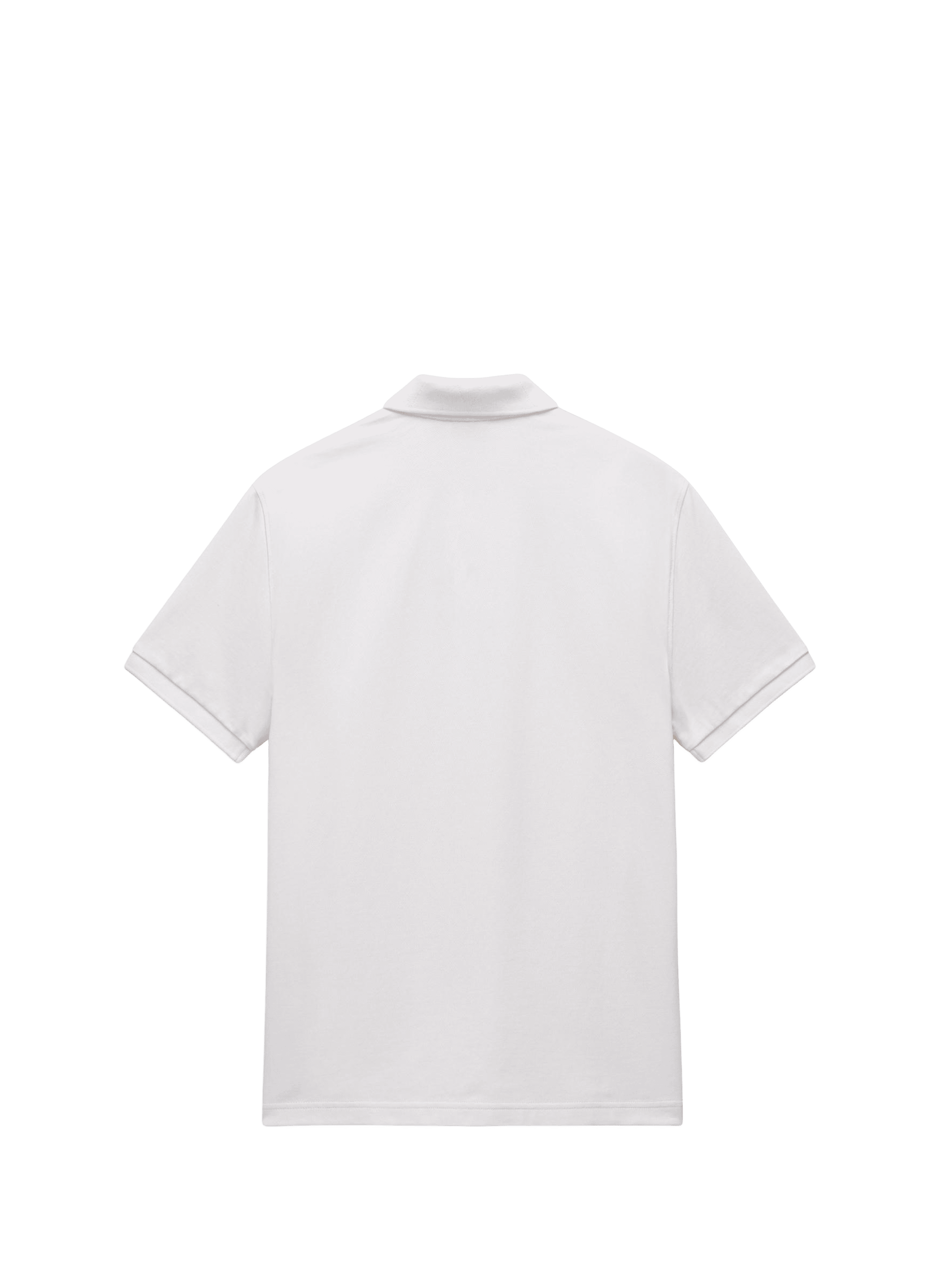 Polo droit à logo Clanis en coton NAPAPIJRI Blanc