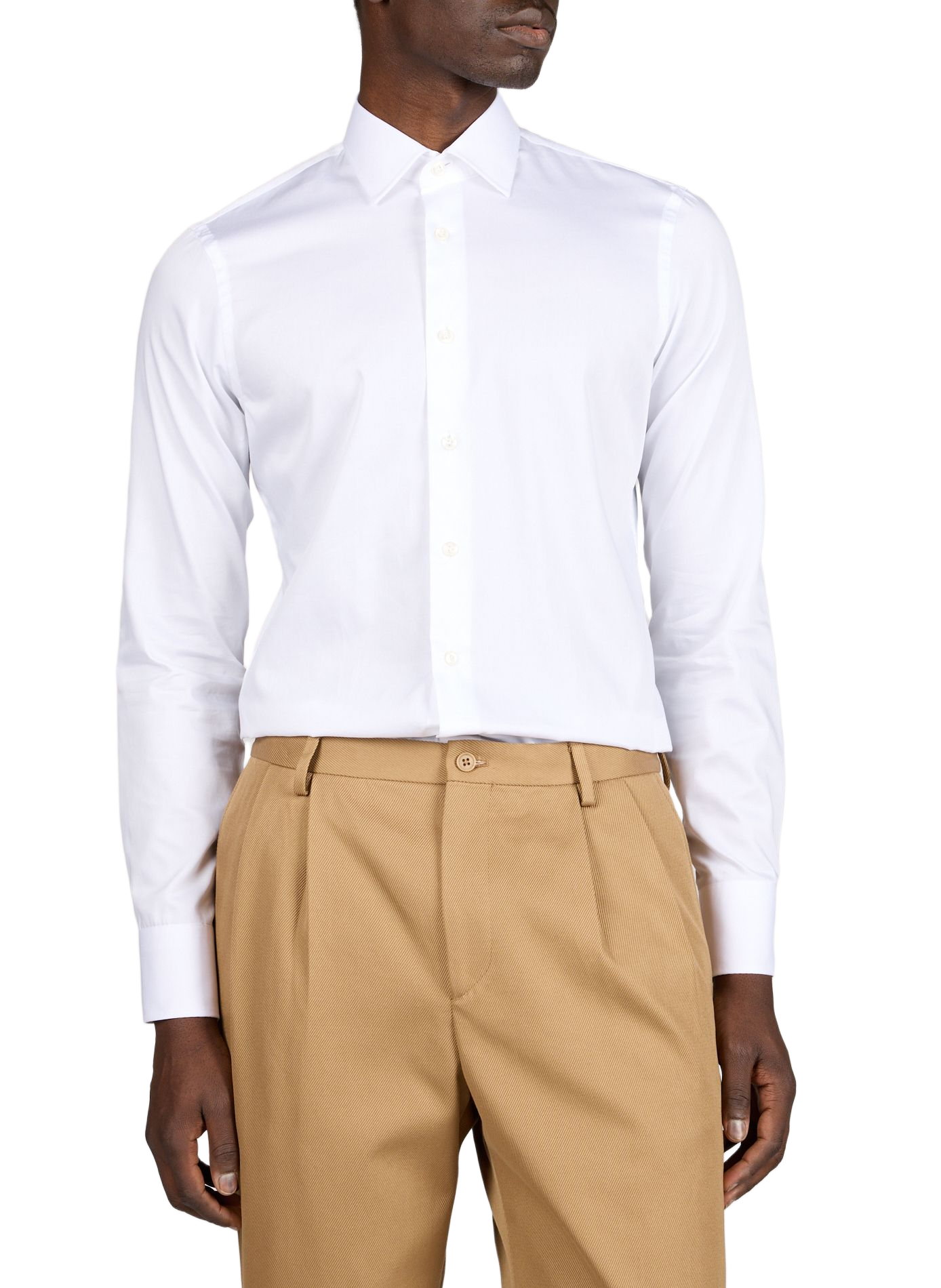 Chemise droite col classique en coton VAN LAACK Blanc