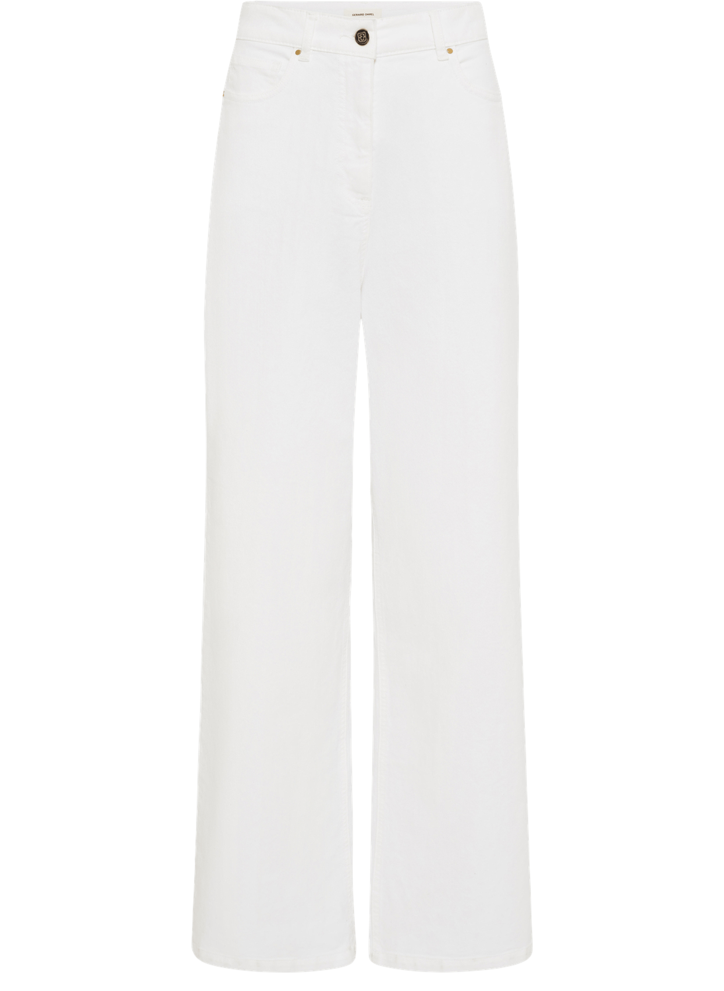 Jean droit et large - aelina GERARD DAREL Blanc