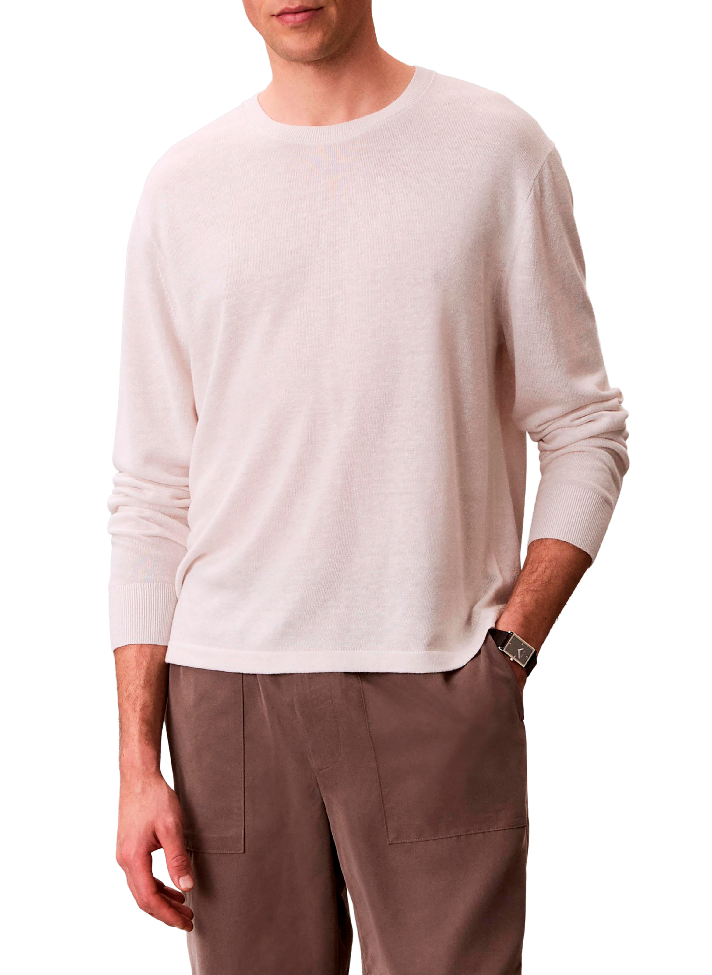 Bermuda droit taille haute CALVIN KLEIN Marron