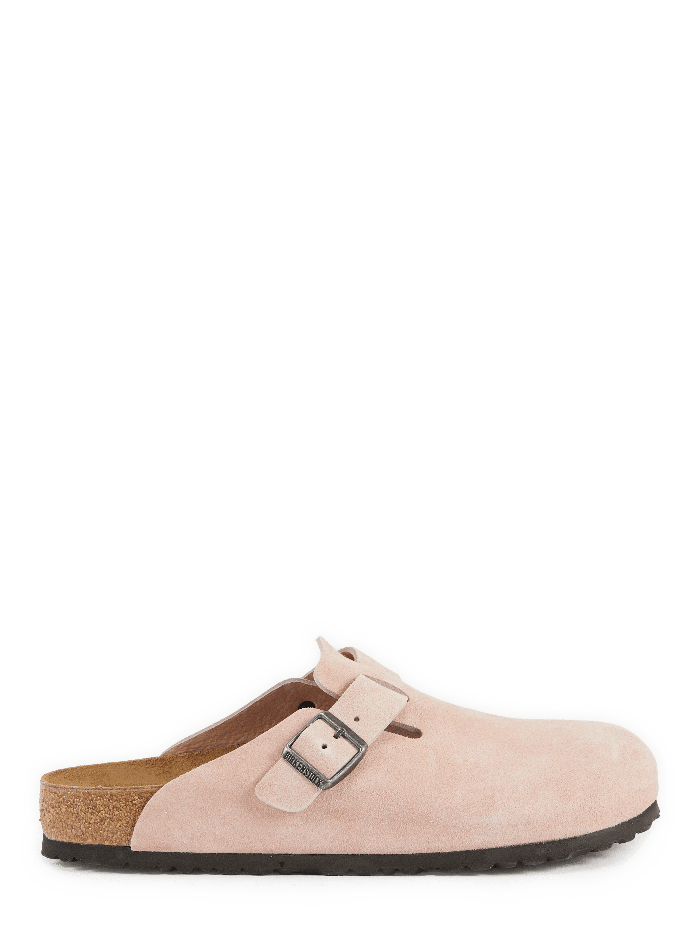 Mules Boston en cuir suédé BIRKENSTOCK Rose