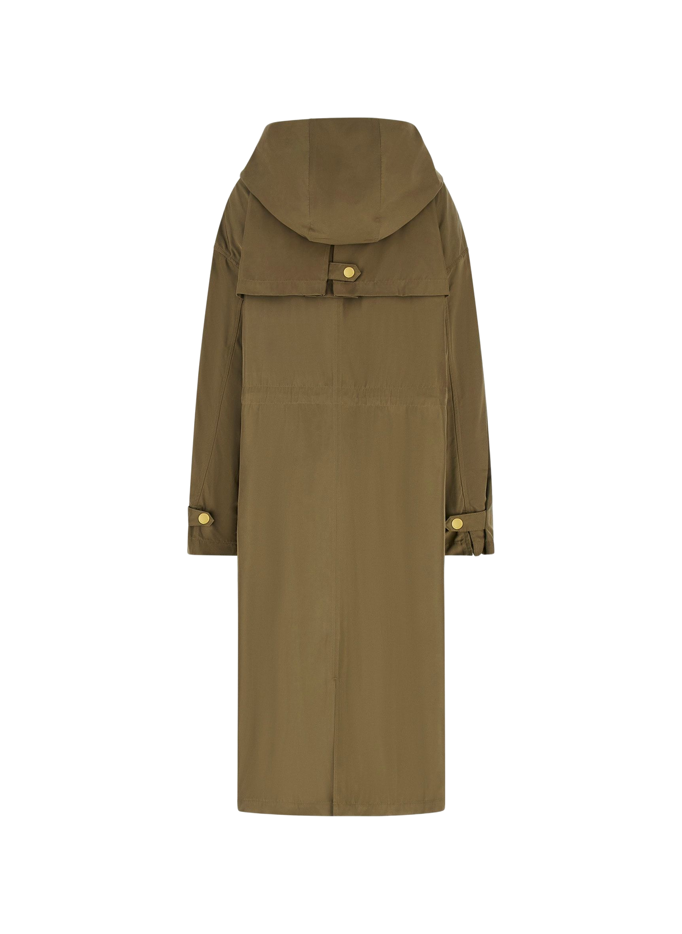 Long parka jacket with adjustable waist GUESS Green