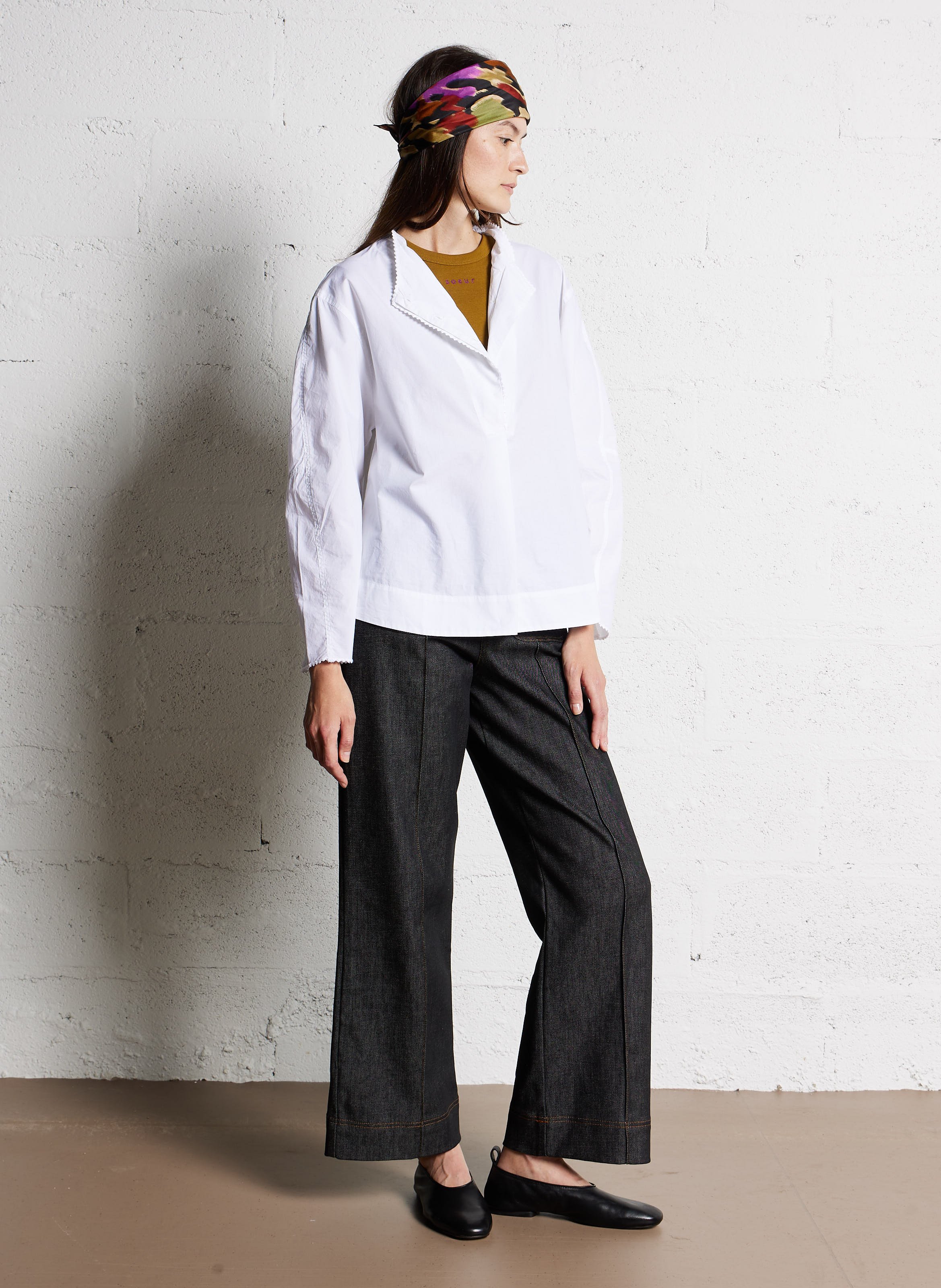 Jean denim brut en coton bio mélangé harry SOEUR Noir