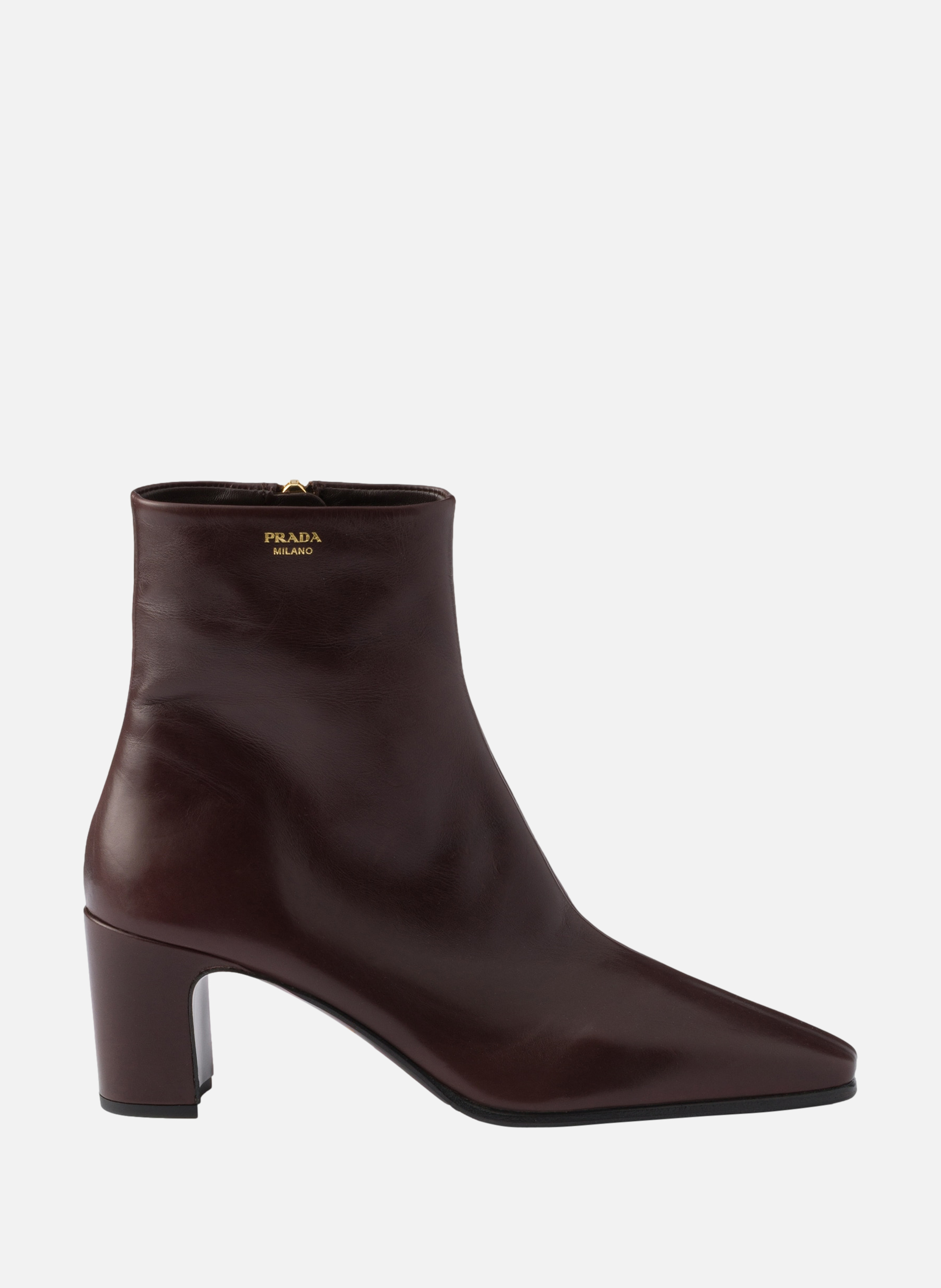 Bottines en cuir PRADA Marron