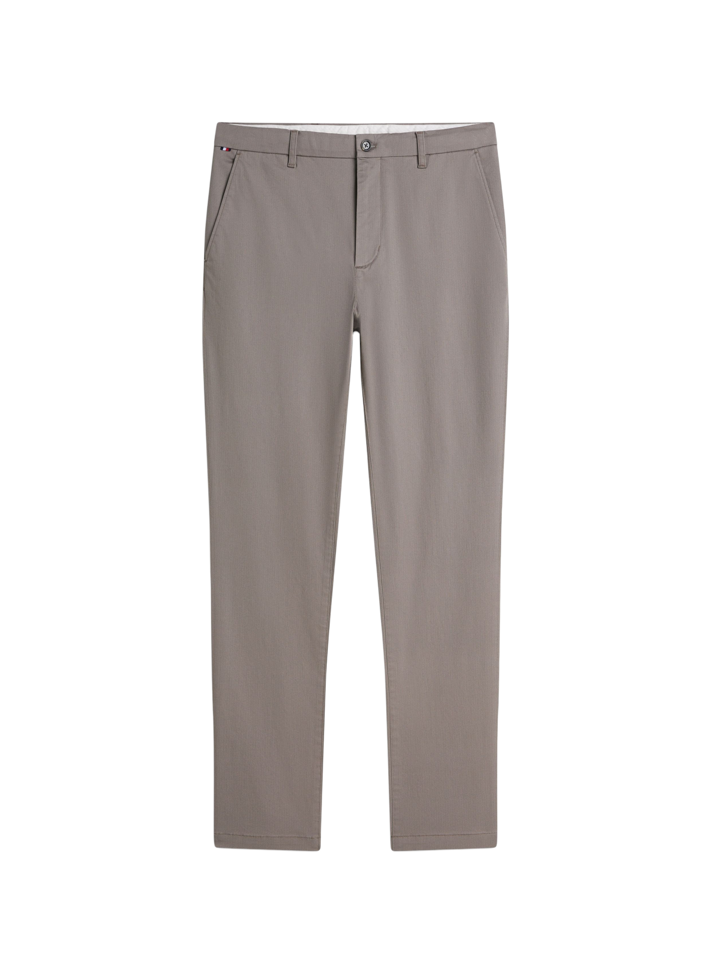 Pantalon chino slim Bleeker en coton mélangé TOMMY HILFIGER Gris