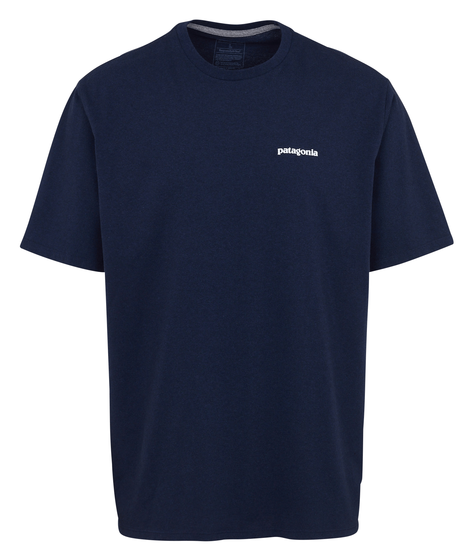 T-shirt met ronde hals, regular-fit, bedrukt op een mix van katoen PATAGONIA Blauw