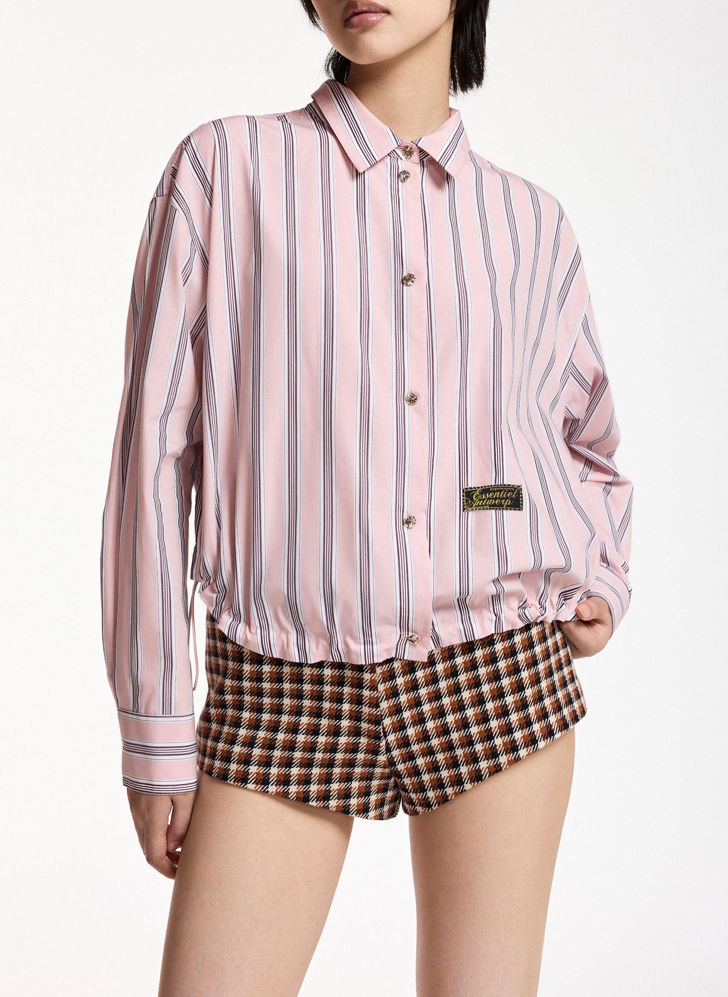 Chemise col classique en coton bio kabu ESSENTIEL ANTWERP Rose