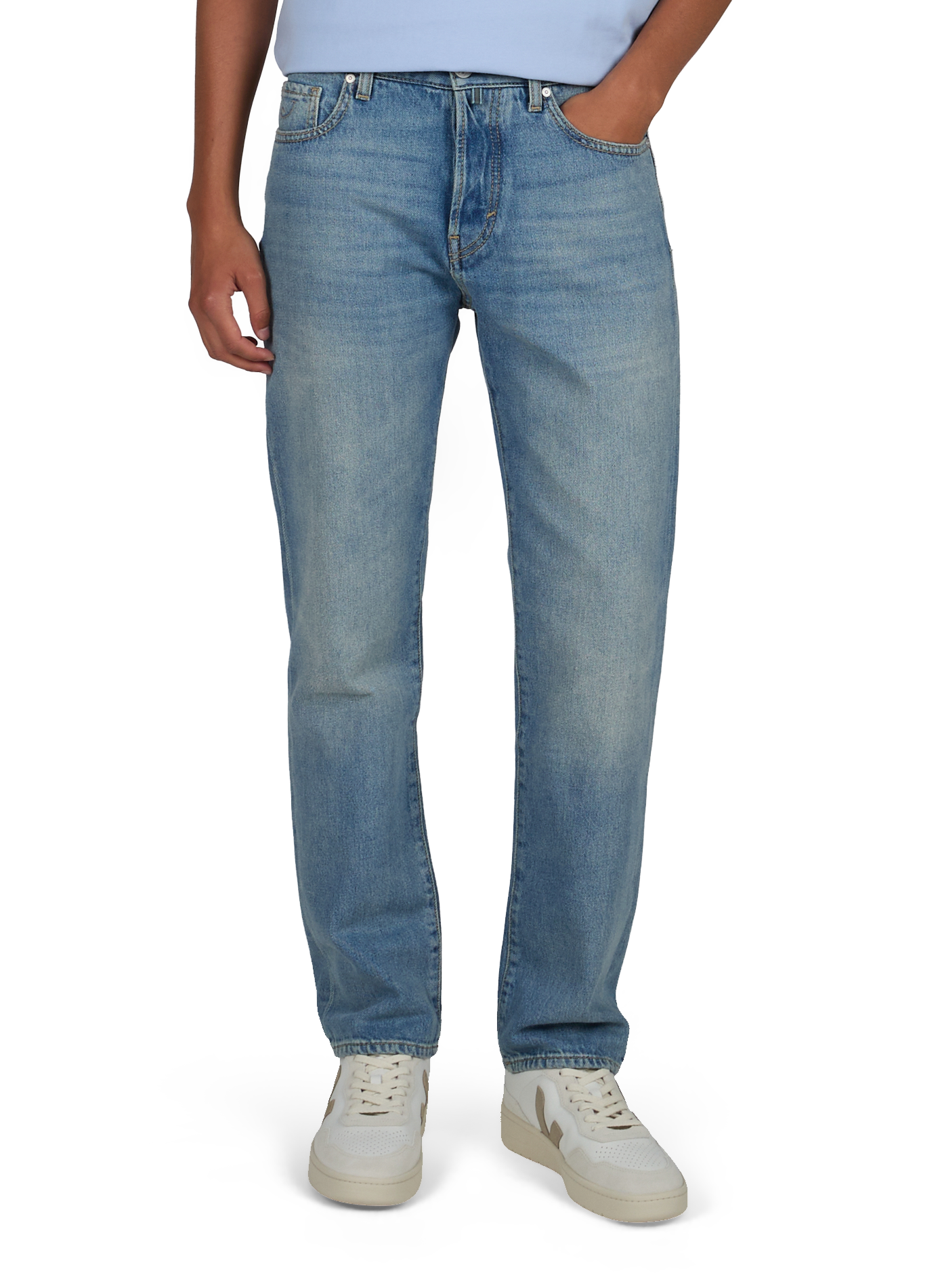 Schmale Jeans aus Baumwolle JACOB COHEN Blau