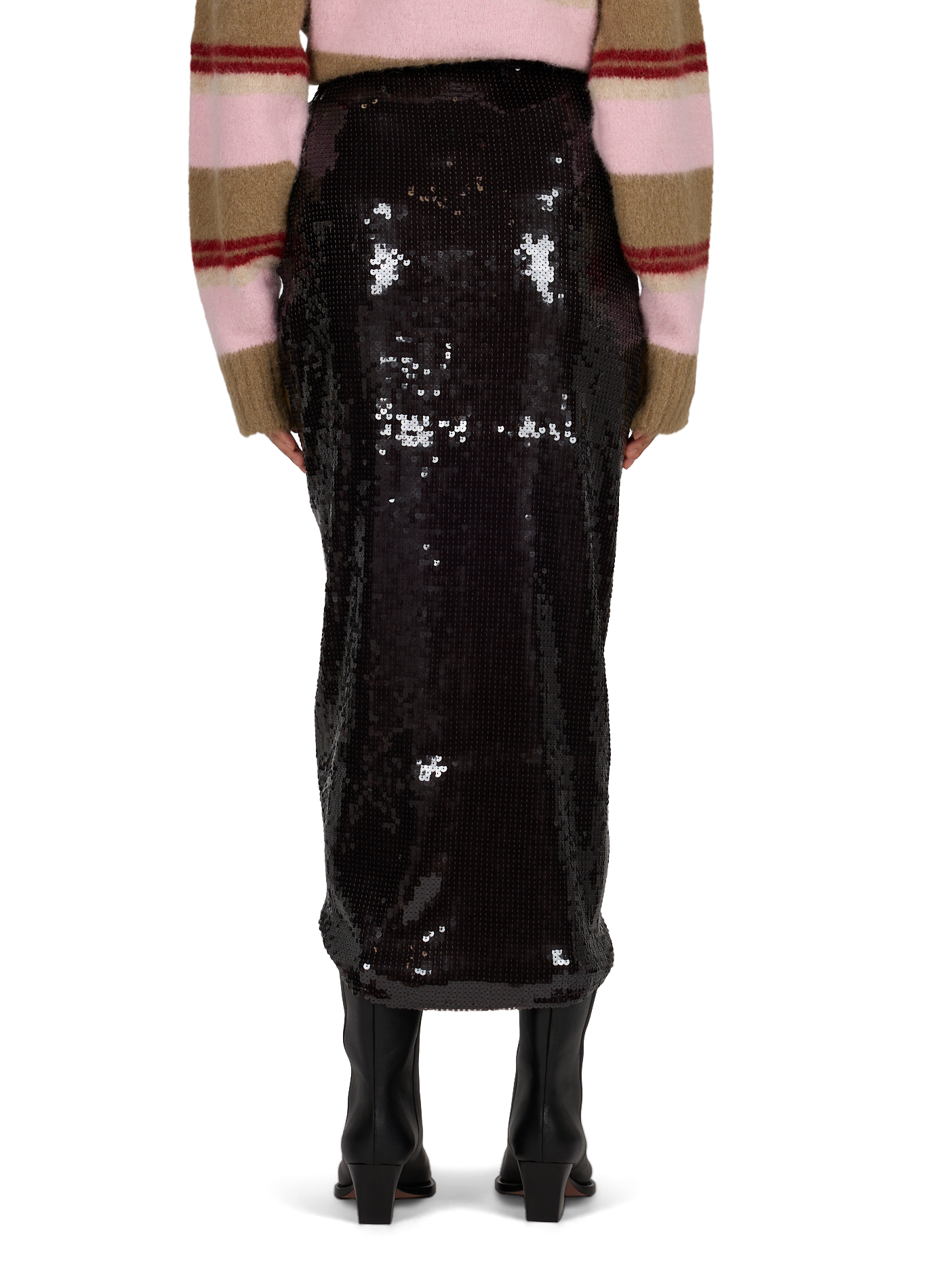 Long sequin skirt  ROTATE Brown