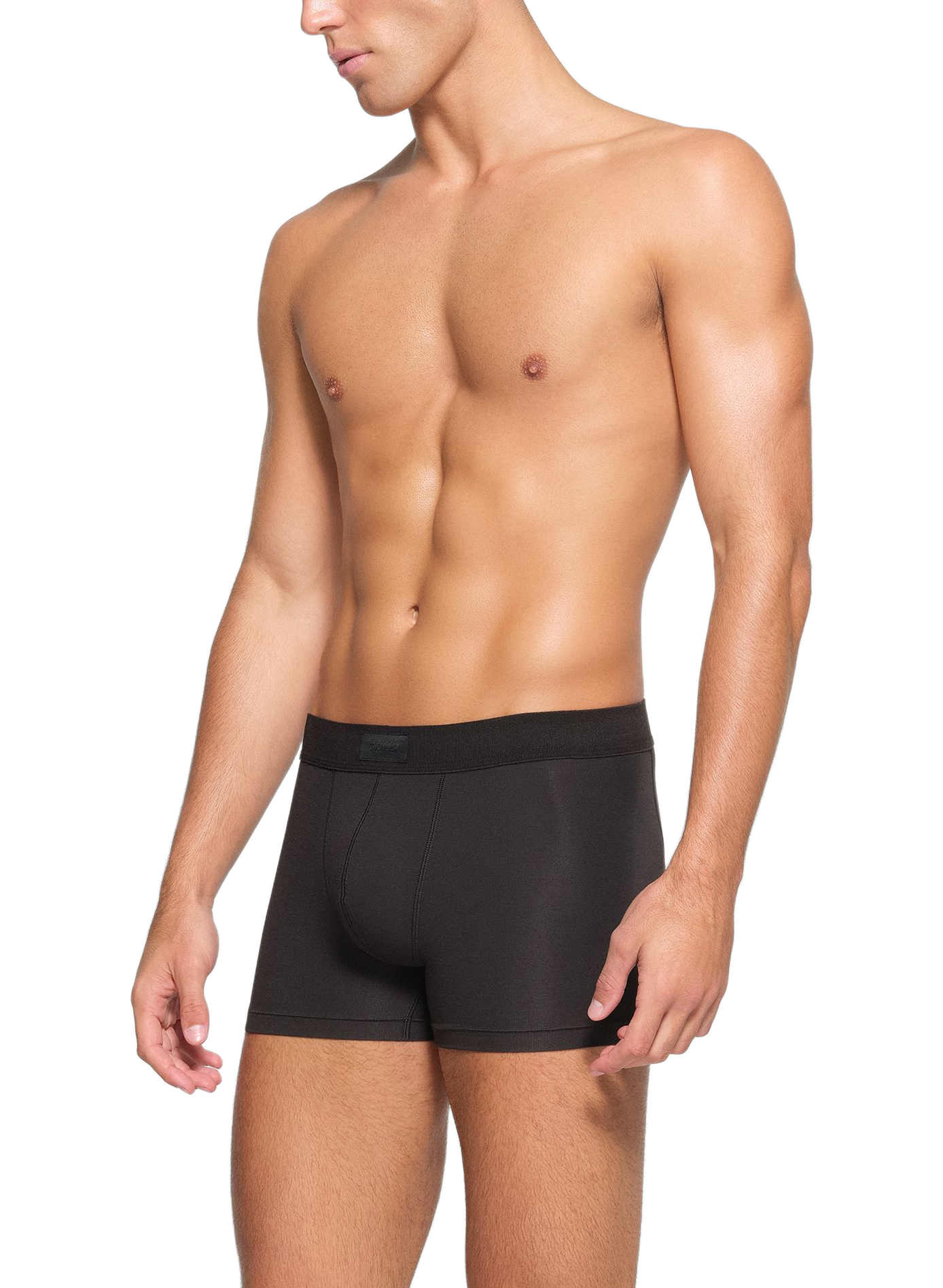 Set of three cotton-blend boxers SKIMS Black
