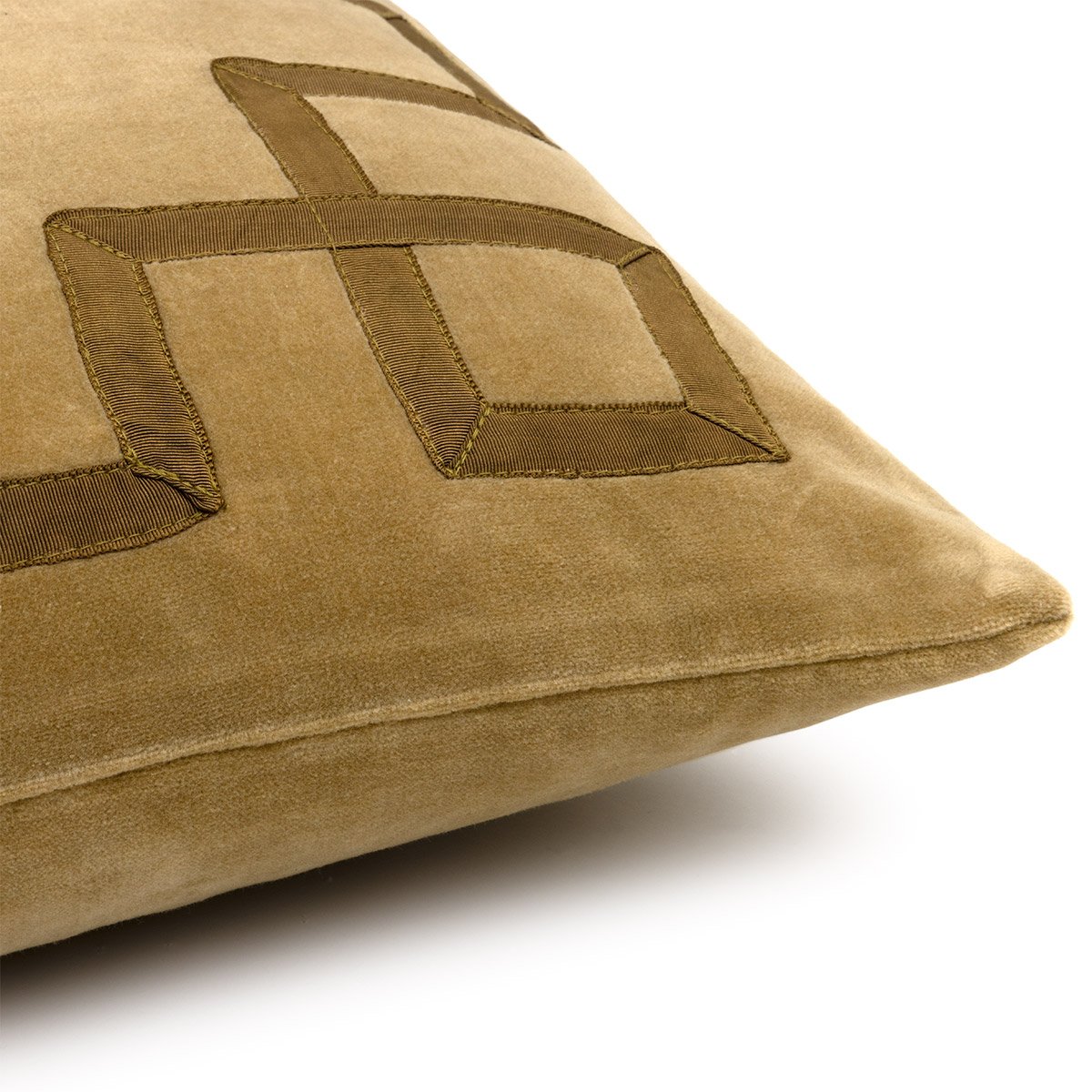Housse de coussin en velours, calypso DESFORGES Marron