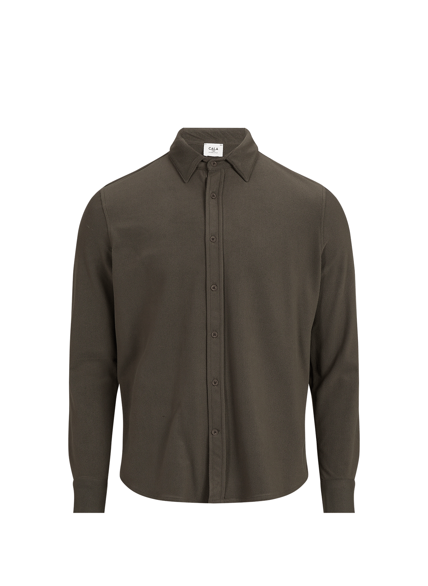 Camicia diritta in velluto a coste 1789 CALA Kaki