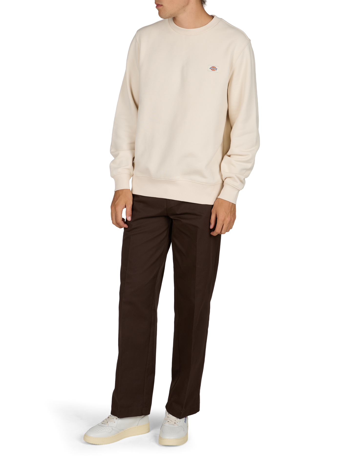 Sweat Oakport S in gerader Passform aus Baumwollmischung DICKIES Beige