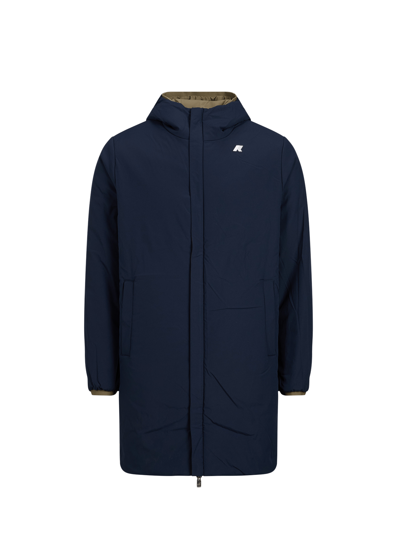 Parka réversible mi-longue Jacob St Warm | Kaki K-WAY Homme