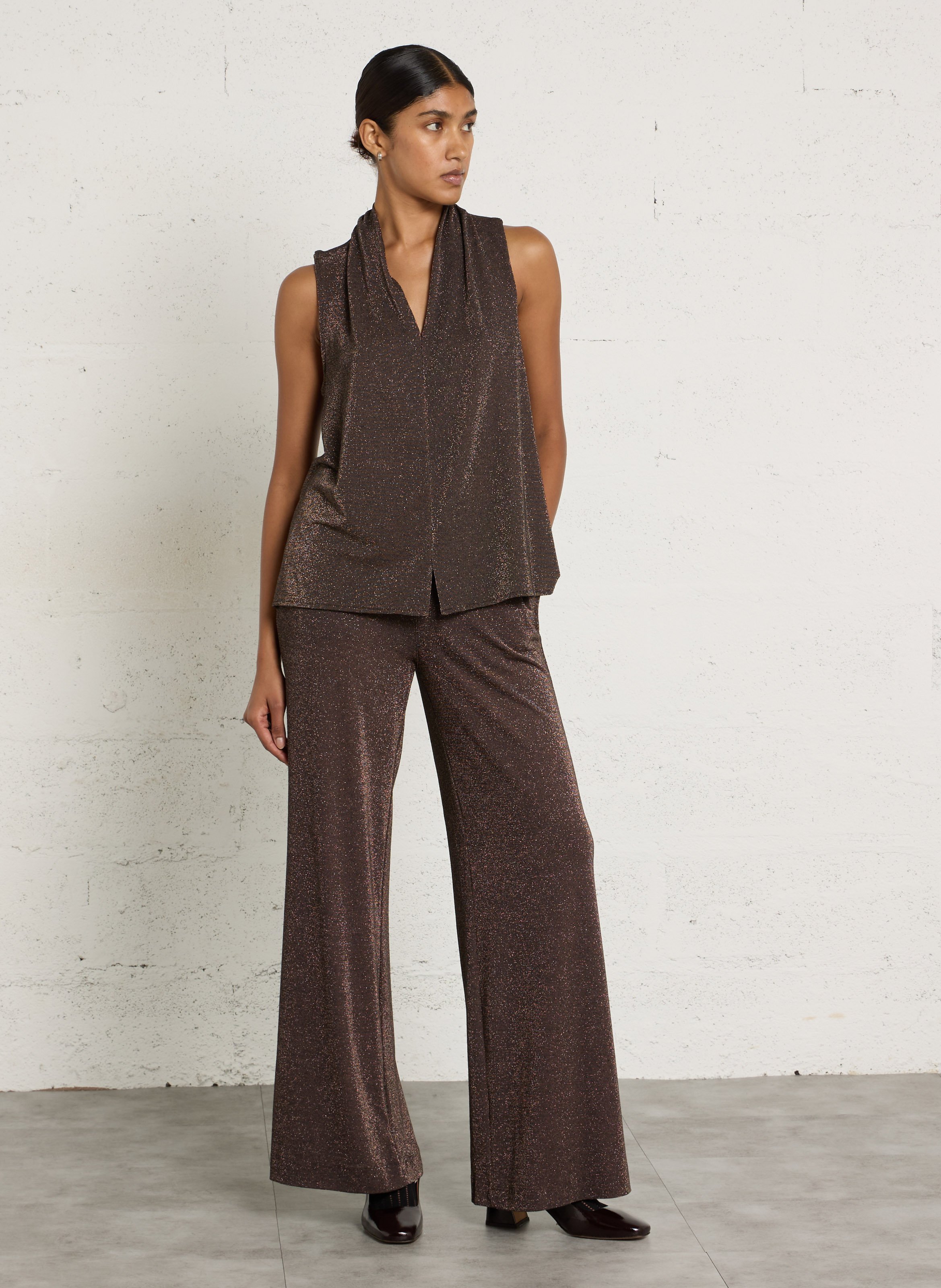 Maddie slingbackpumps van lakleer BOBBIES Bruin