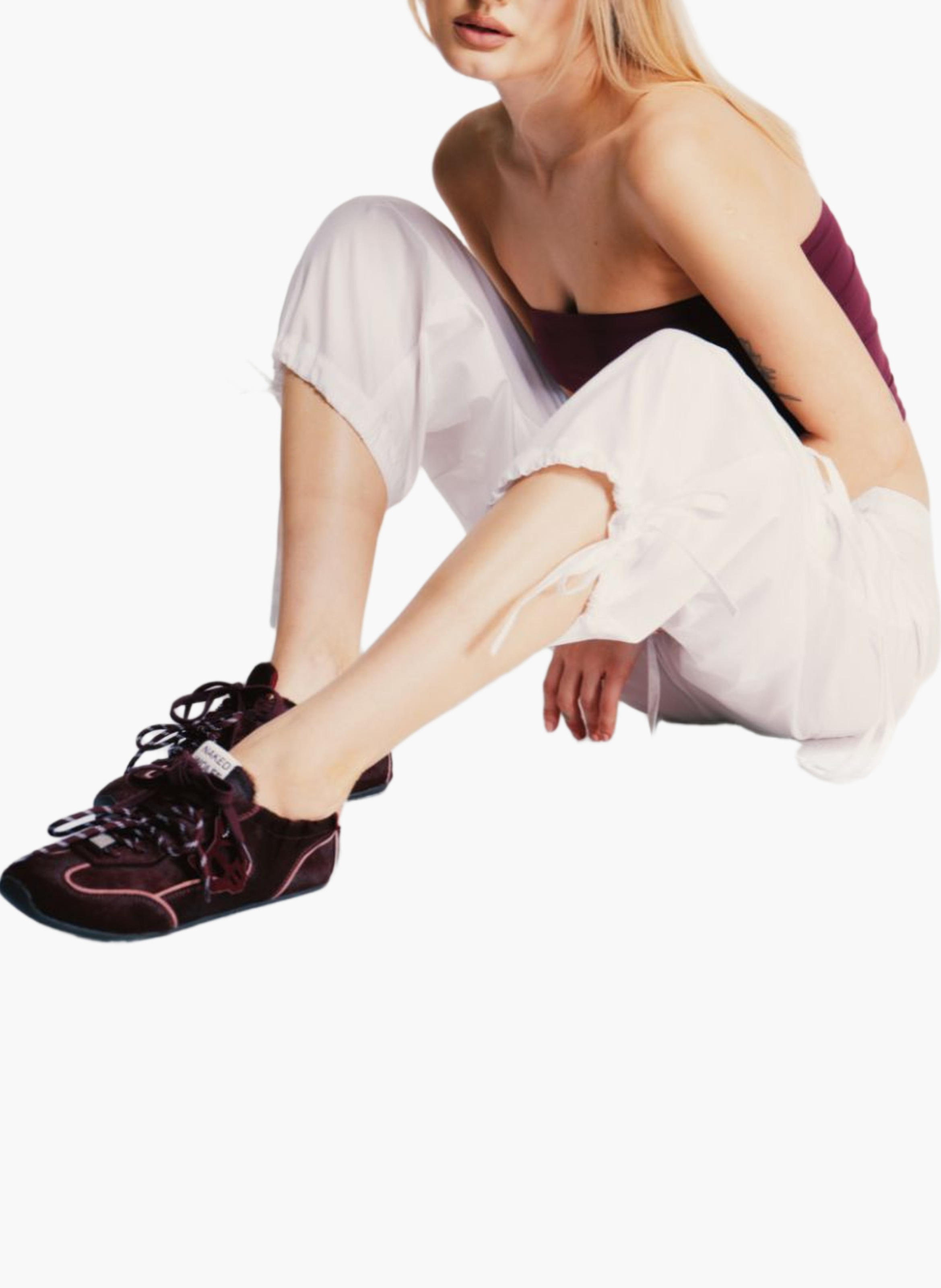 Soul-sneakers van ponyleer NAKED WOLFE Rood