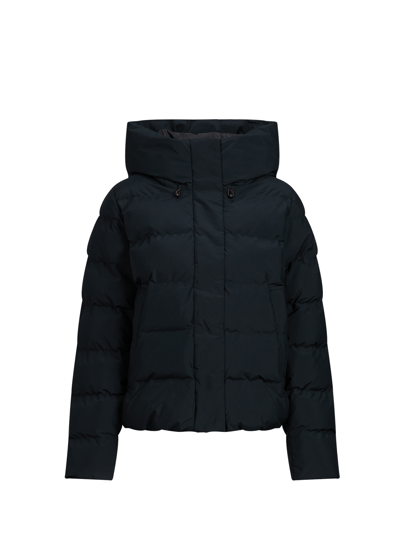 Gerade geschnittene ARENA Steppjacke mit Kapuze SAVE THE DUCK Schwarz