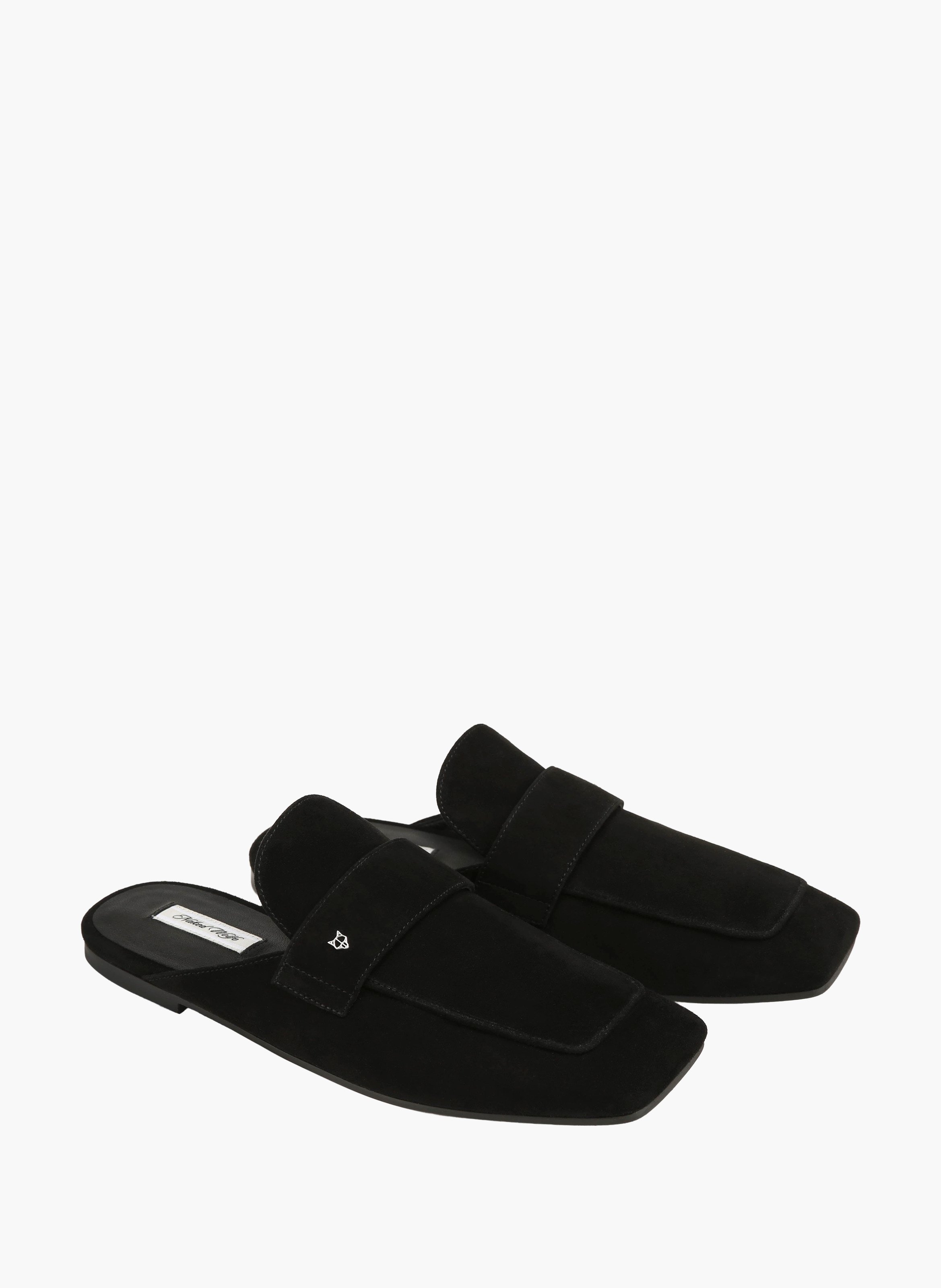 Mocassins bridgerton en daim NAKED WOLFE Noir