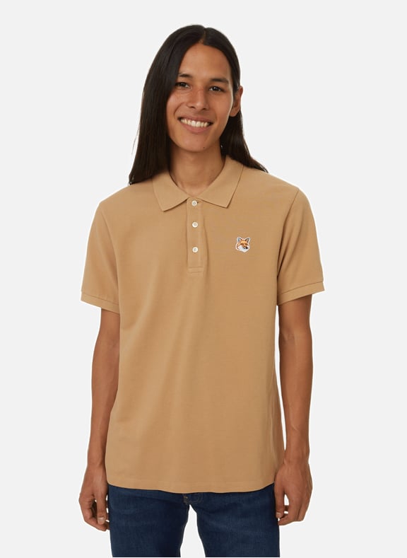 COTTON PIQU POLO SHIRT MAISON KITSUN for MEN Printemps