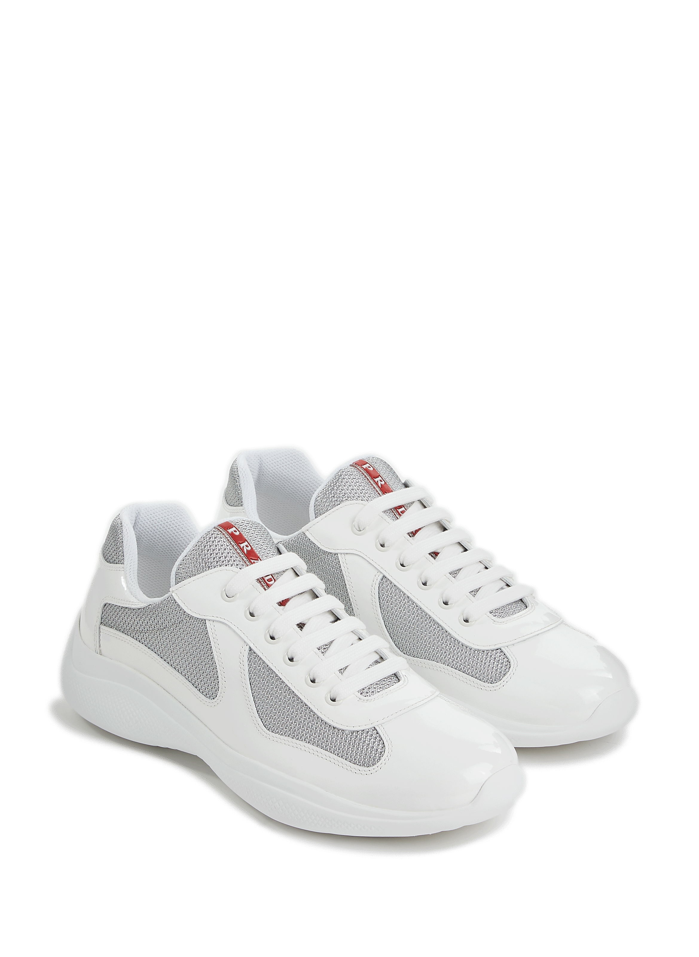 Sneakers en cuir et tissu PRADA Multicolore