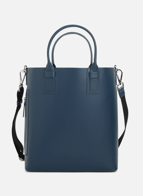 Blue leather shopping bag SEASON 1865 