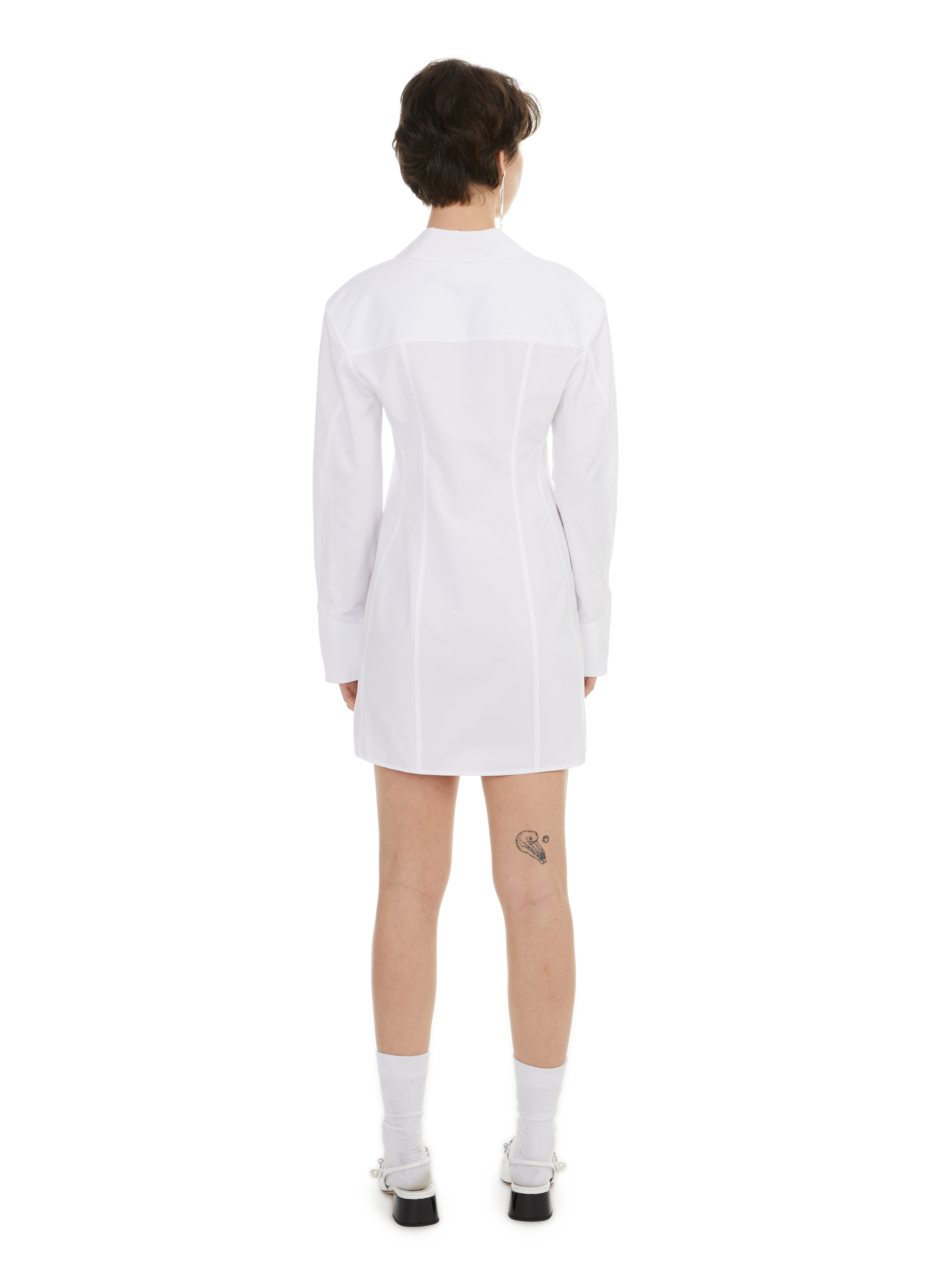 Long shirt with corset detail ALEXANDER WANG White