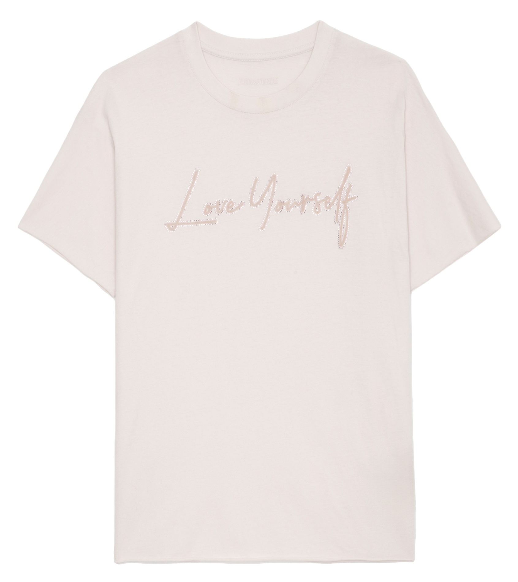 Tee-shirt col rond en coton bio tommer ZADIG&VOLTAIRE Rose