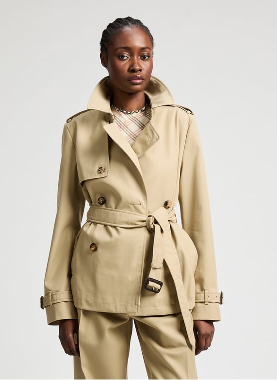 Coat Court Femme Trench Beige Court Trench Court Beige Femme