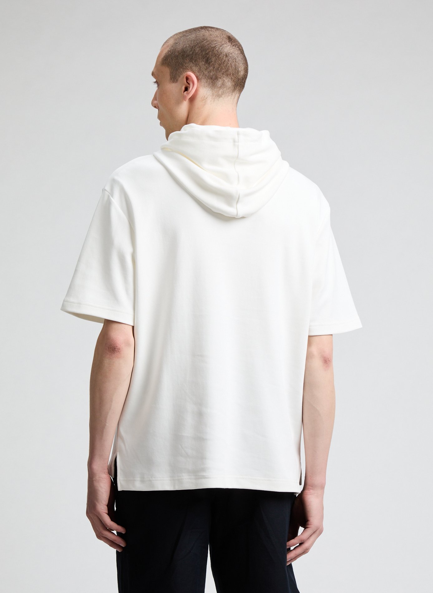 Kurzarm-Sweatshirt aus Baumwolle ARMANI EXCHANGE Weiss
