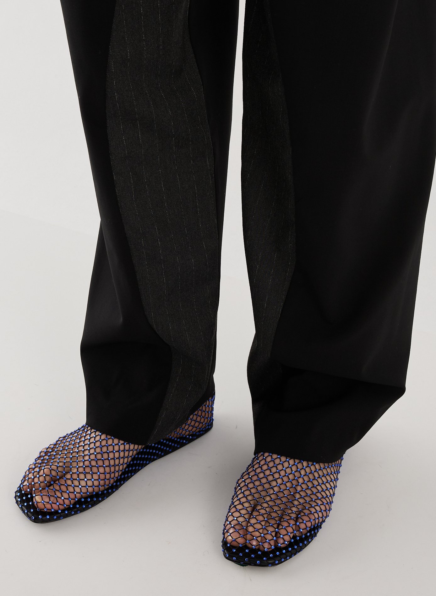 Ballerines en résille à cristaux Minette CHRISTOPHER ESBER Bleu