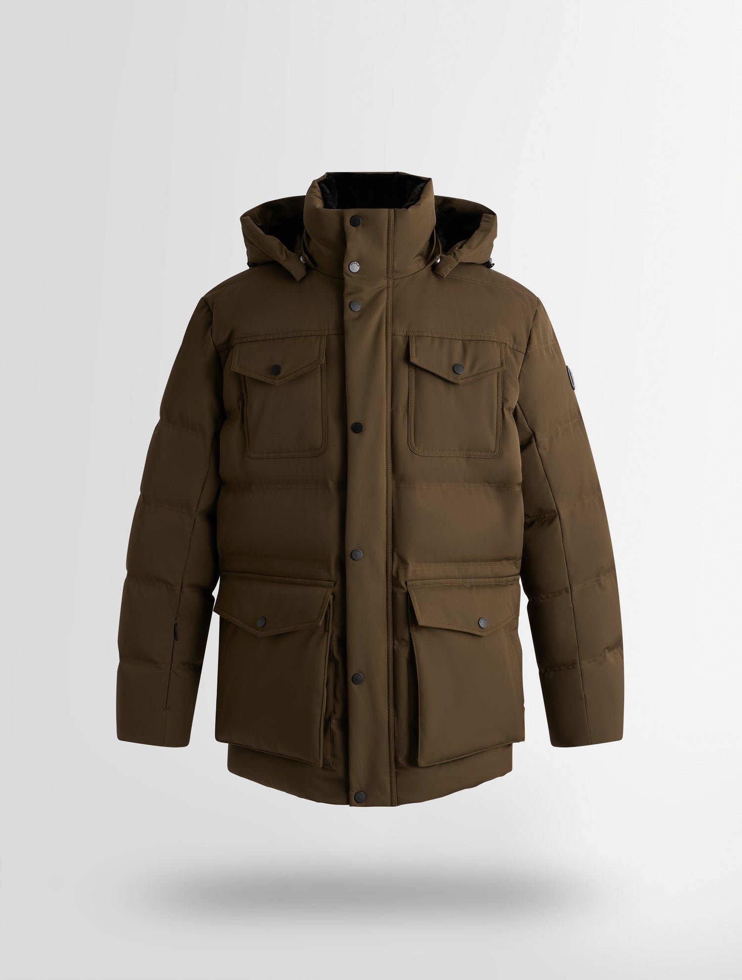 Parka delano col montant coupe regular FUSALP Marron