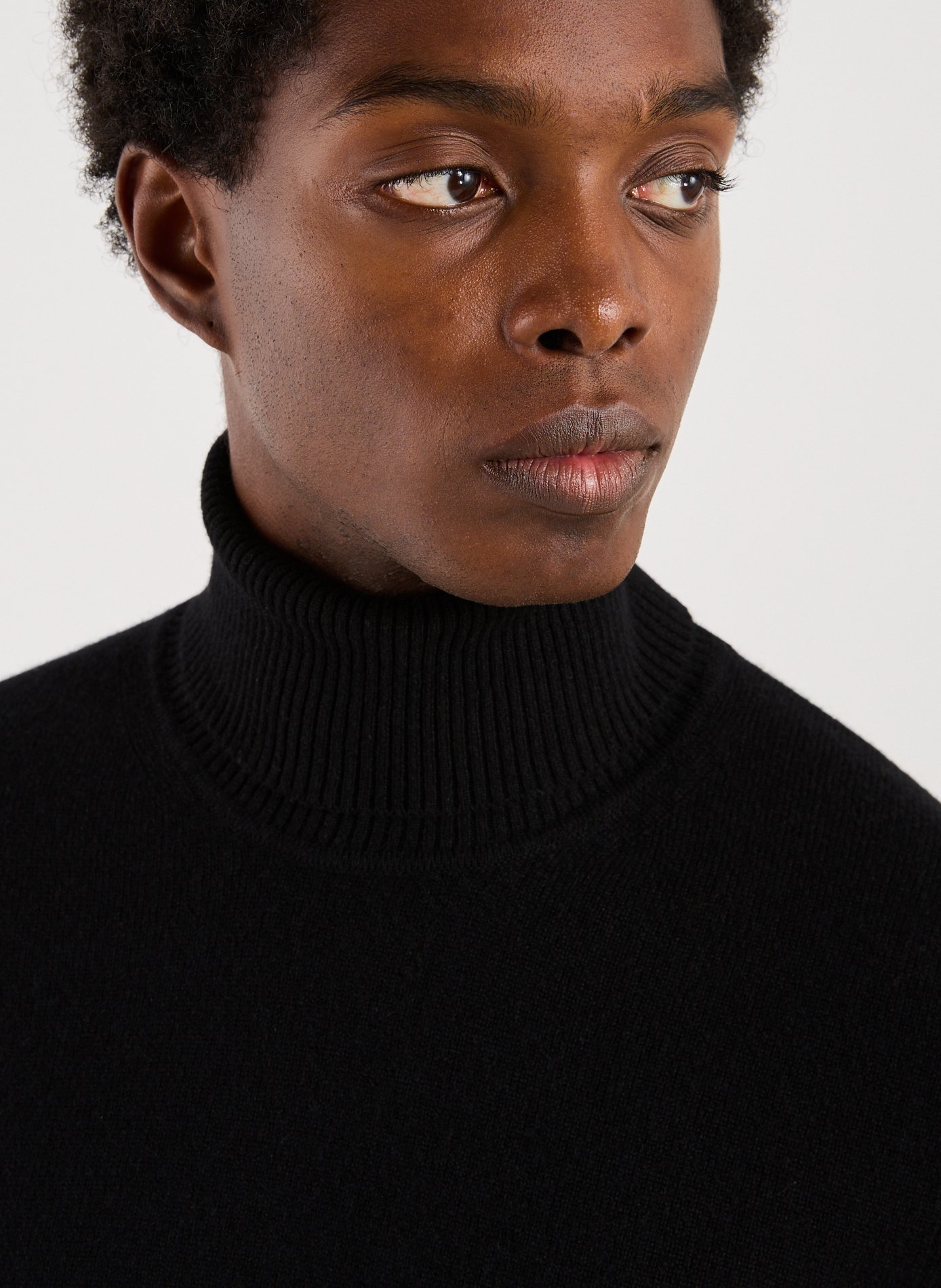 Cashmere roll-neck jumper  EMPORIO ARMANI Black