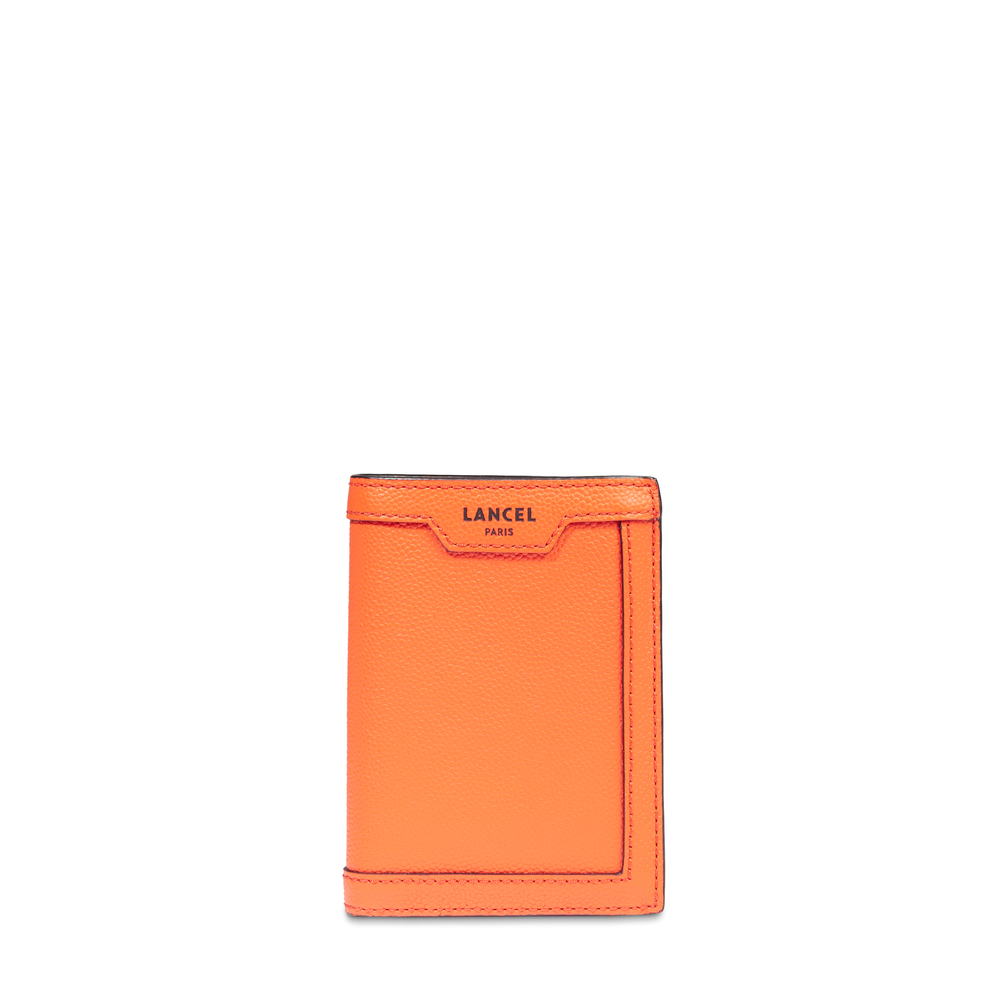 Portefeuille européen charlie de lancel en cuir LANCEL Orange