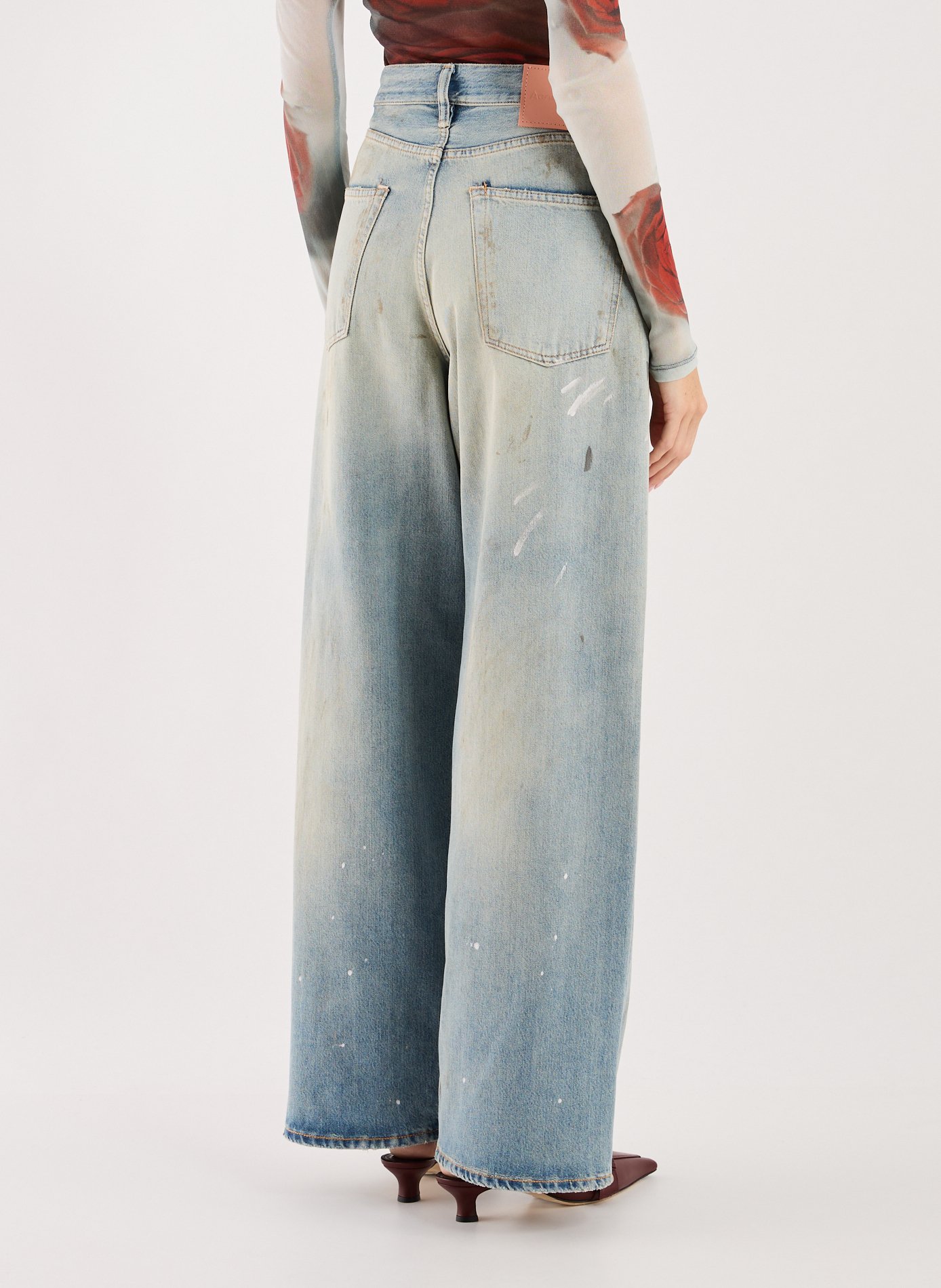 Jean large en coton mélangé ACNE STUDIOS Bleu