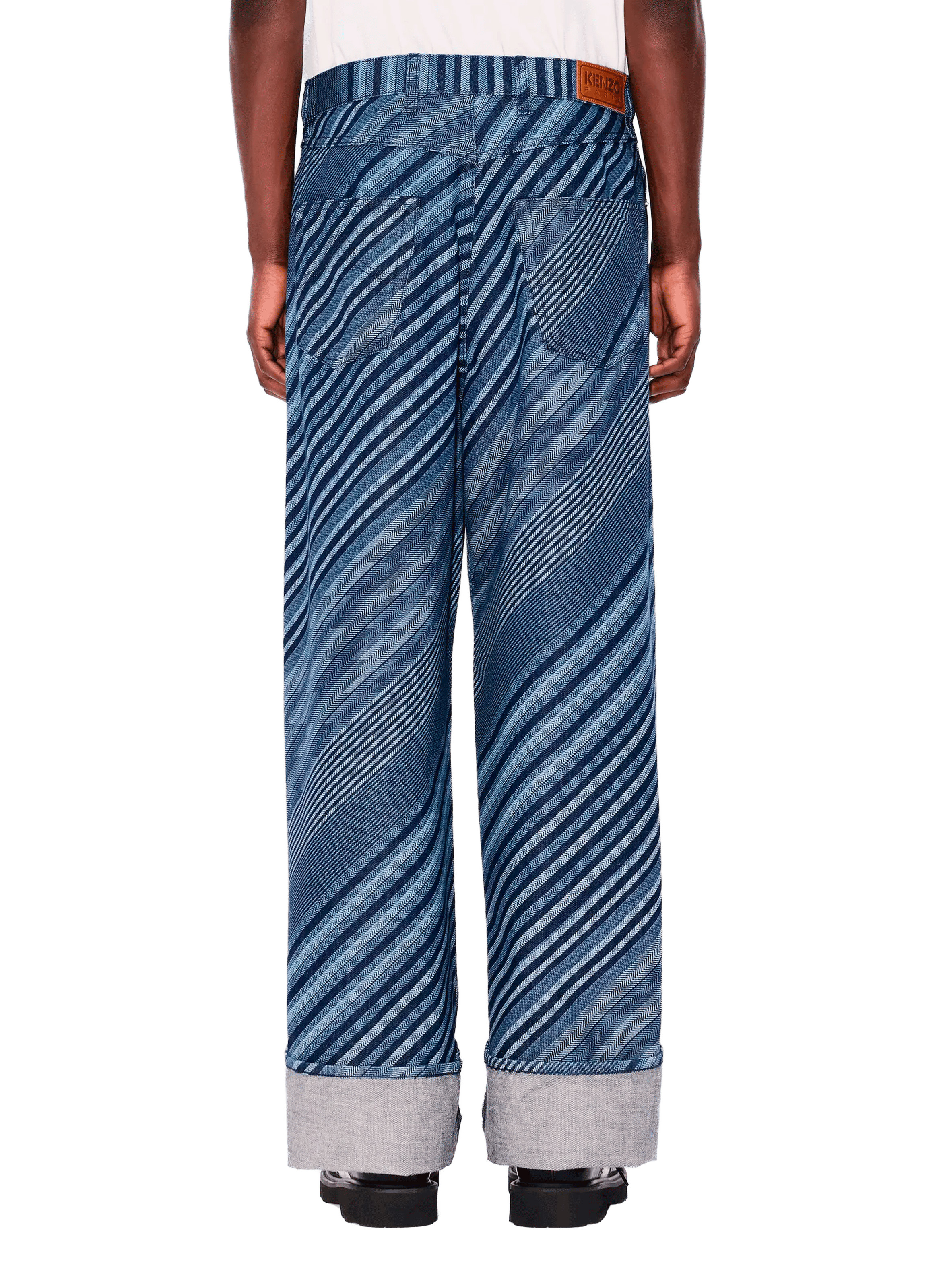 Wide Striped Jeans KENZO Blue