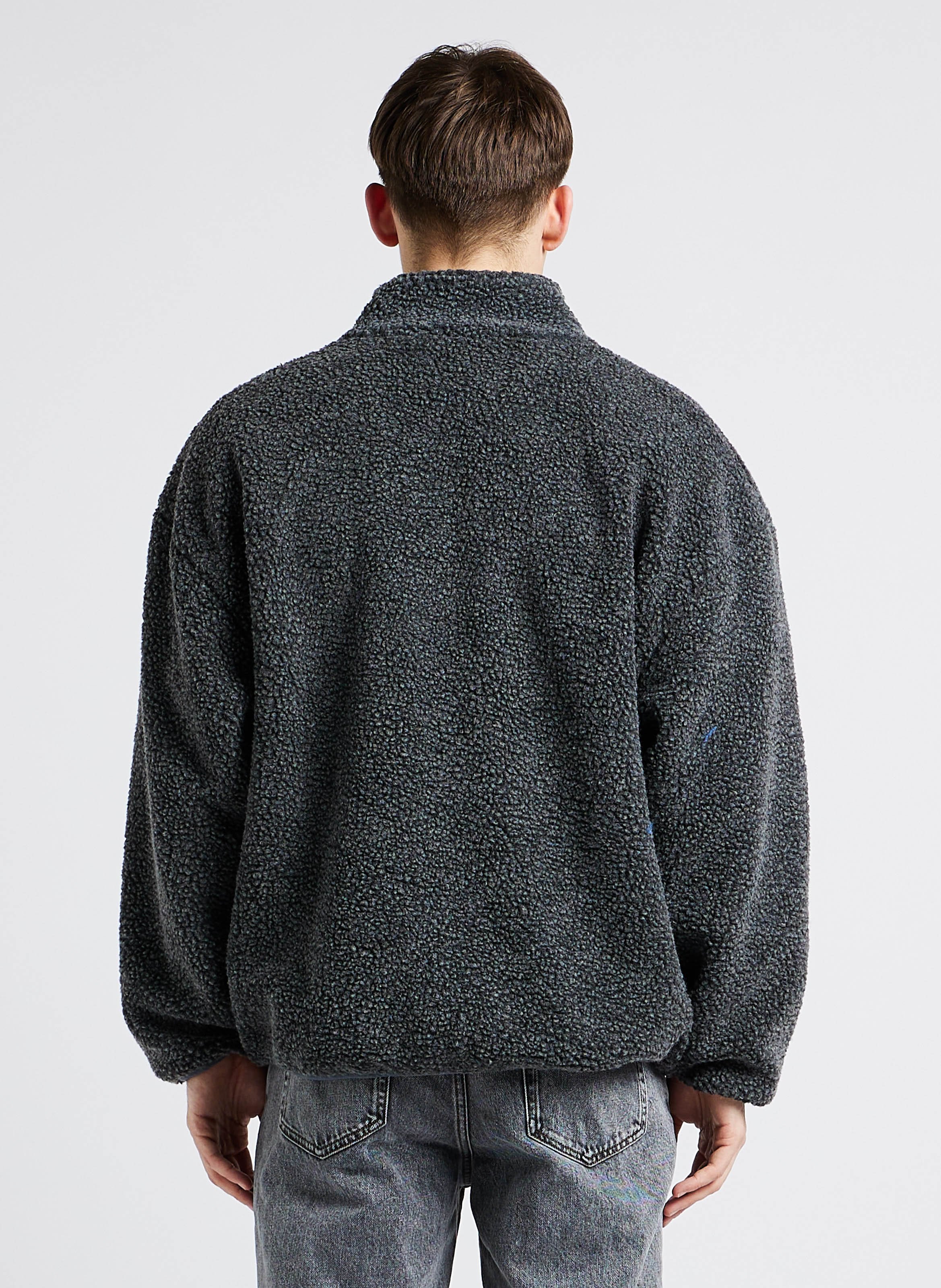 Veste col montant en sherpa hoktown AMERICAN VINTAGE Gris