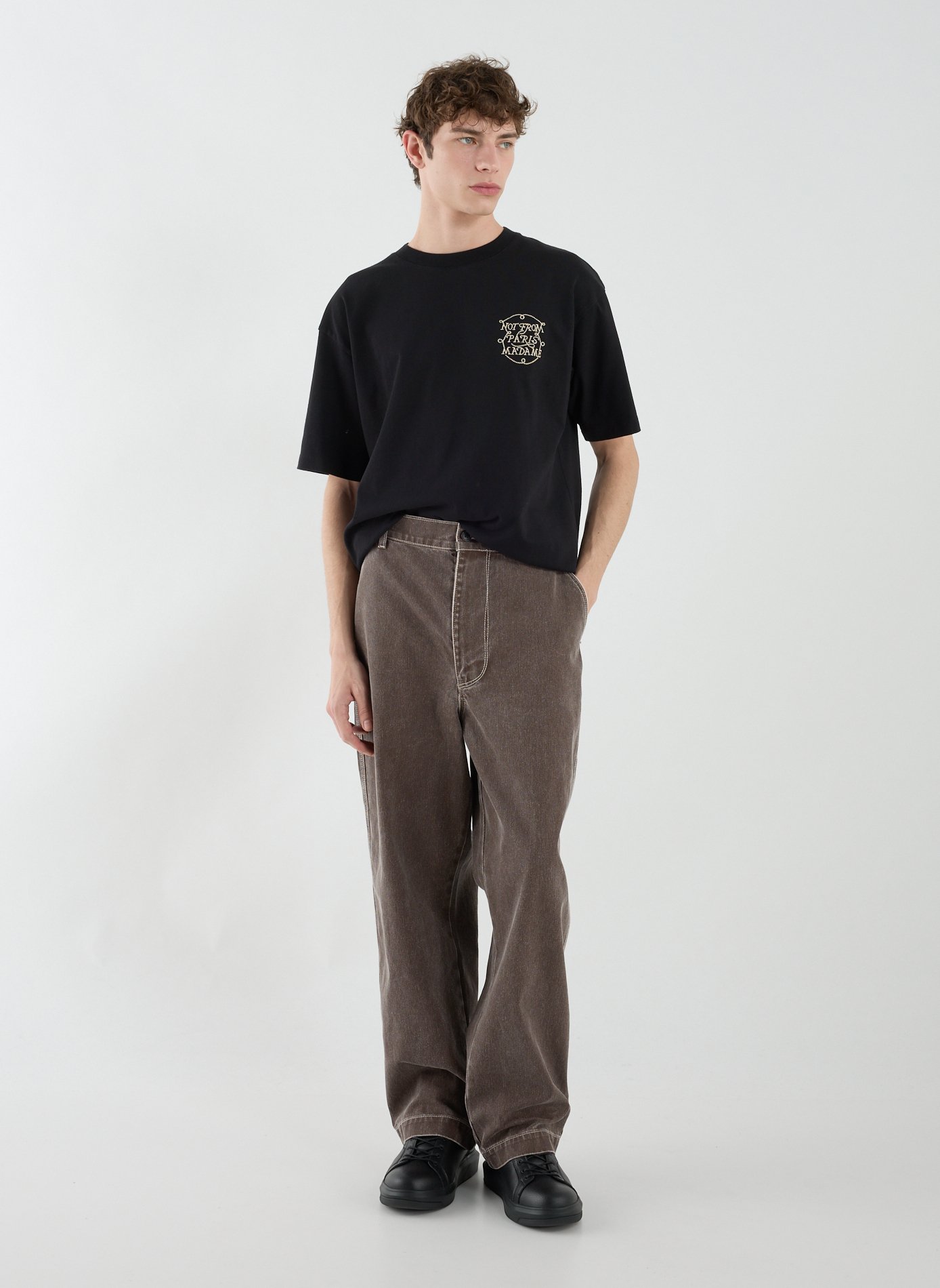 Loose cotton Jeans CAMIEL FORTGENS Brown