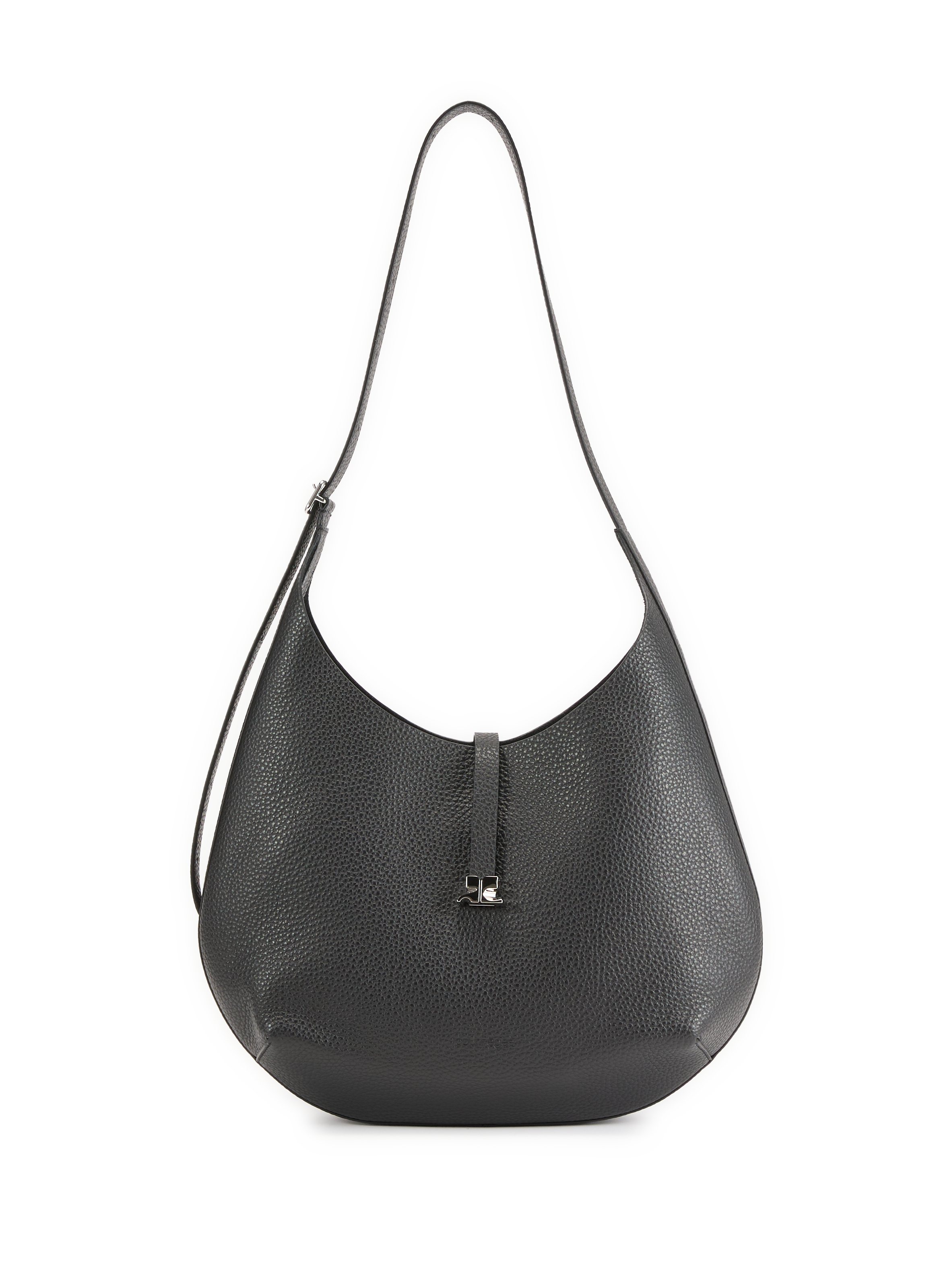 COURRÈGES Sac épaule en cuir Noir