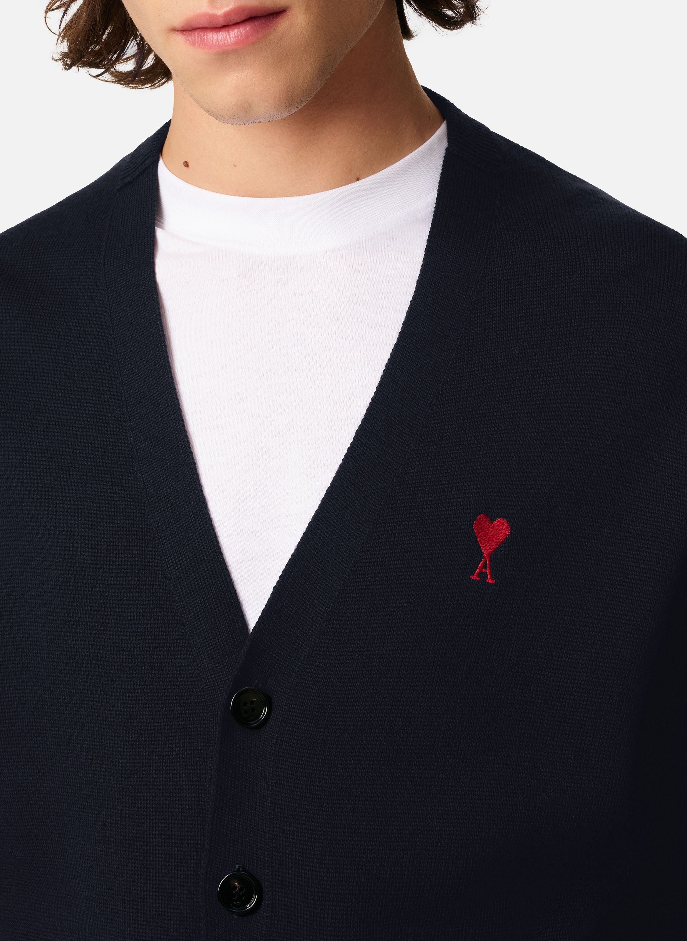 Cardigan Ami De Coeur En Laine AMI PARIS Bleu