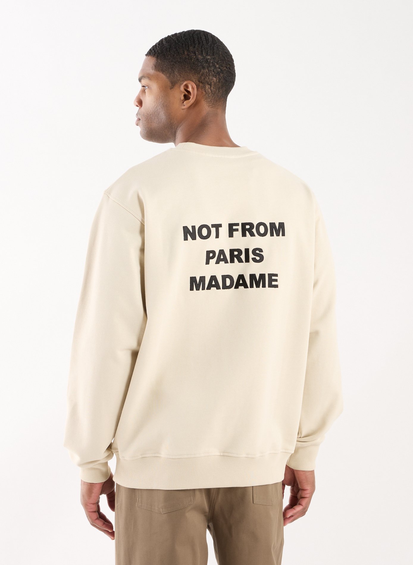 Sweatshirt en coton DROLE DE MONSIEUR Beige