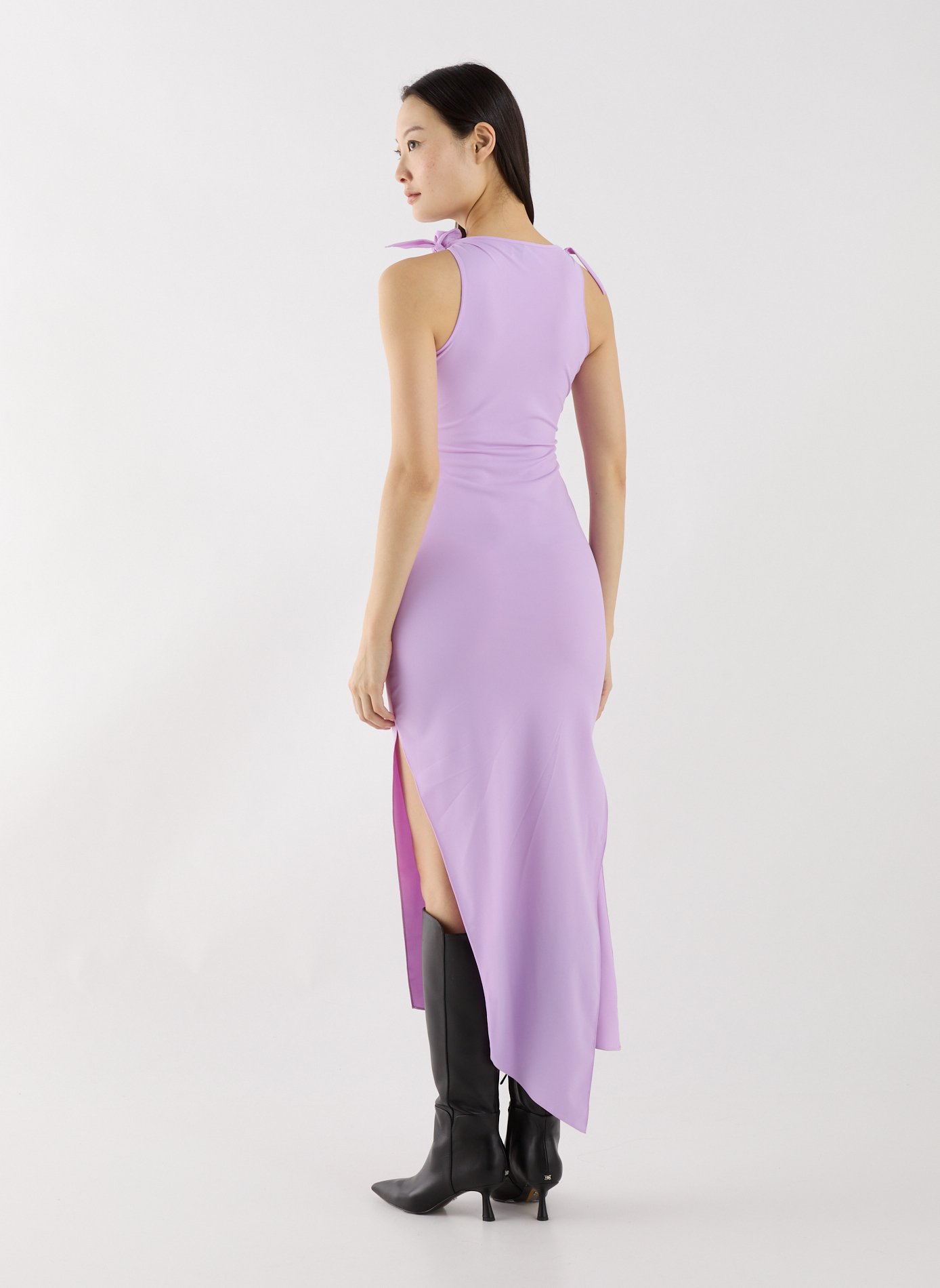 Flower Midi Dress with Flowers COPERNI Purple