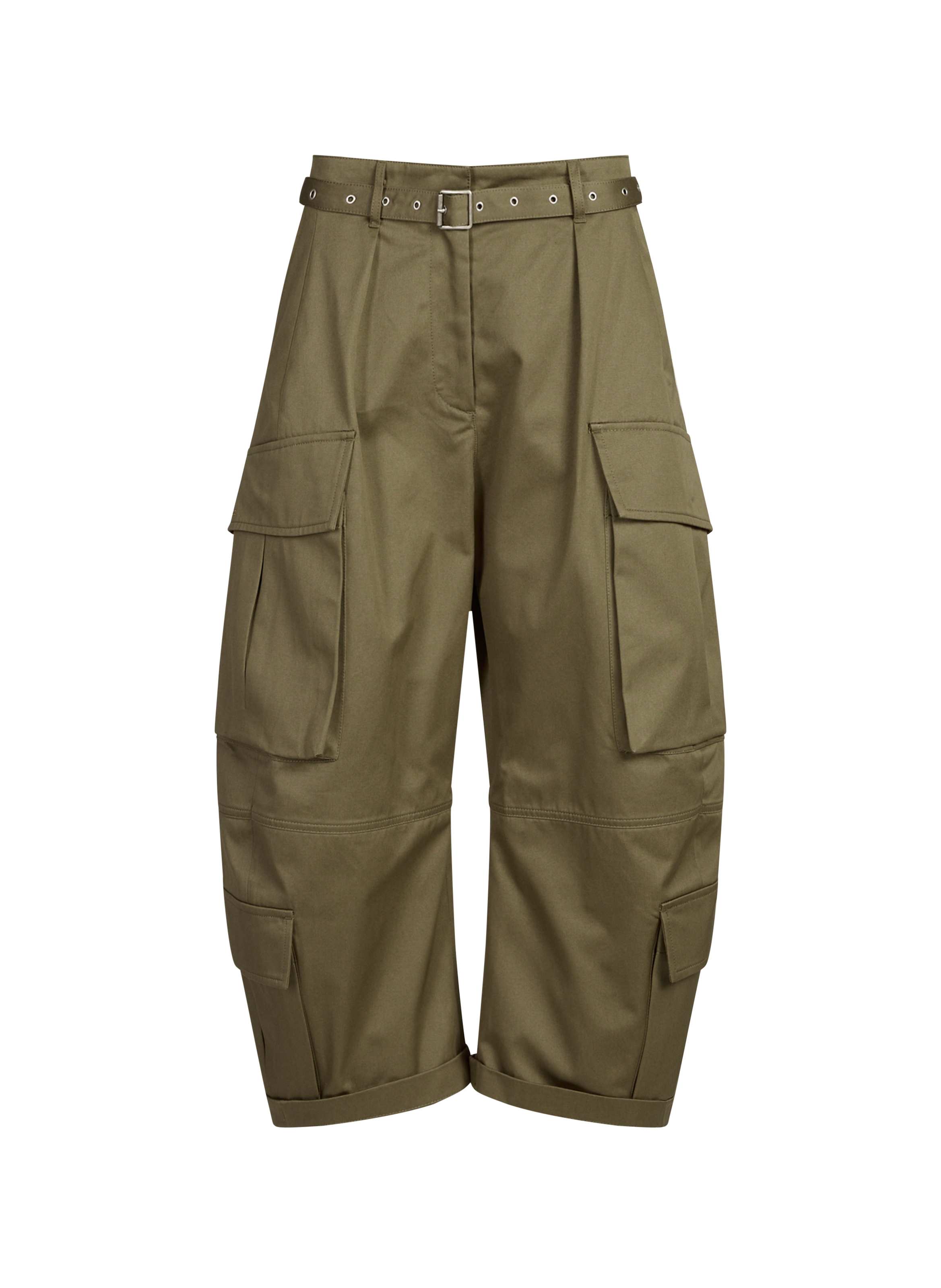 Cotton 7/8 cargo pants ACNE STUDIOS Khaki