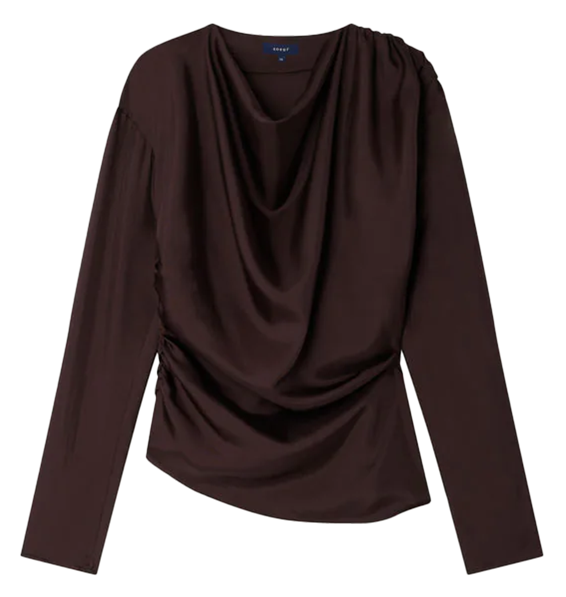 Blouse asymétrique cintrée col bénitier Fresia SOEUR Violet